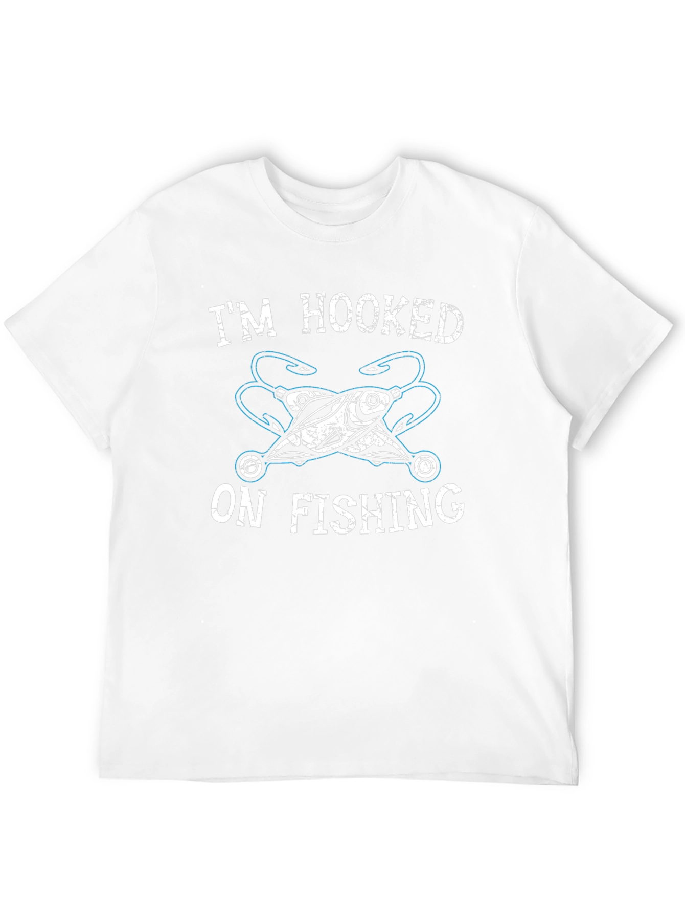 Im Hooked On Fishing Graphic Tee - Black