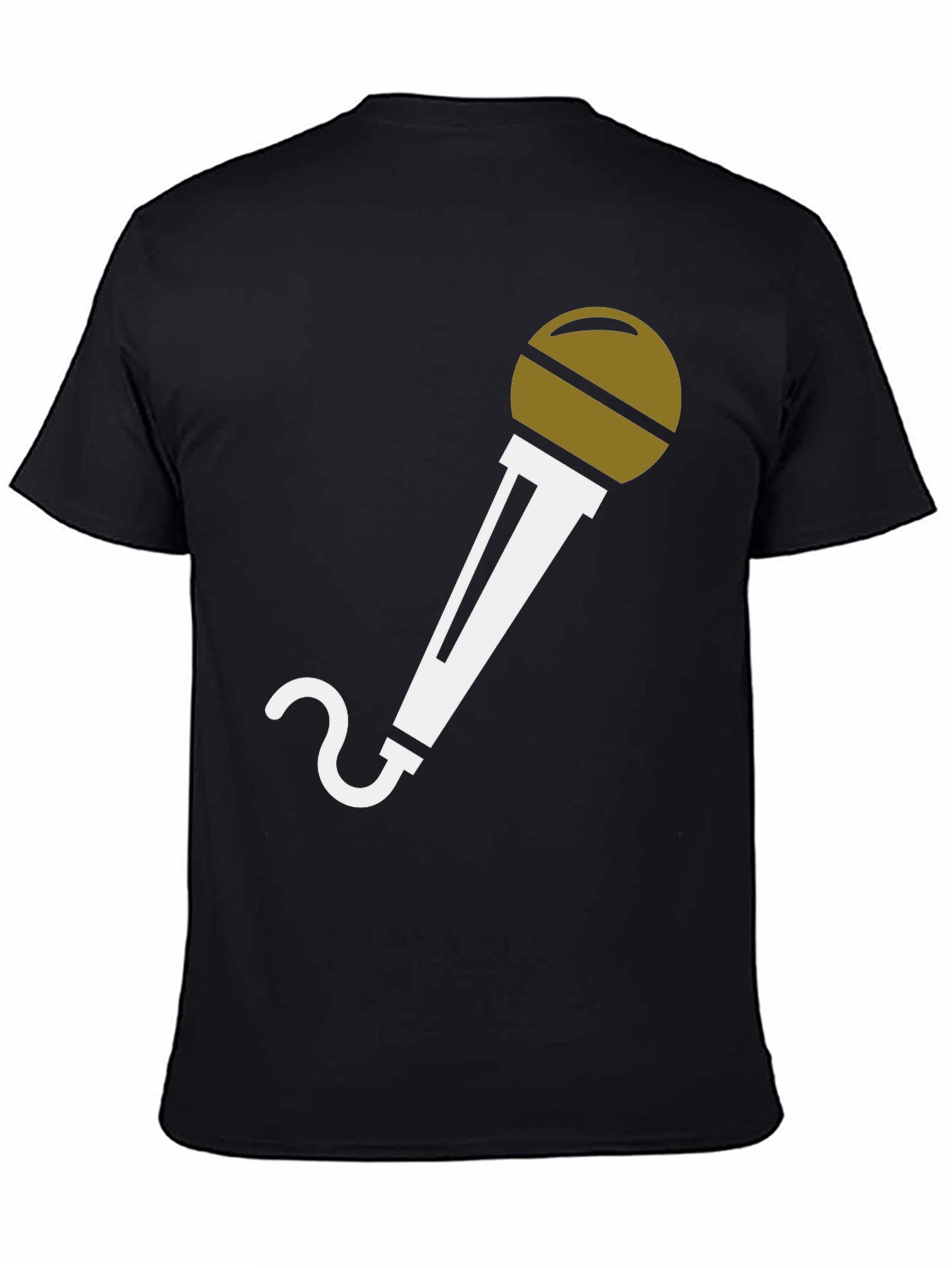 Microphone Graphic T-Shirt - Black