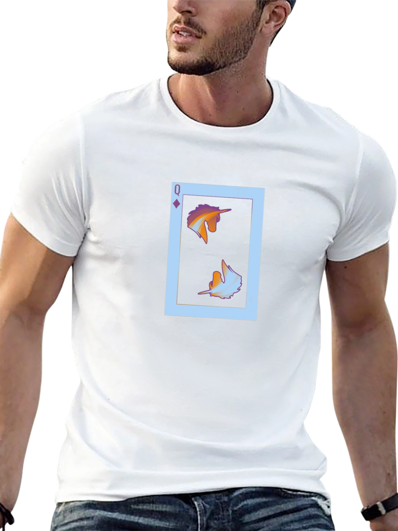 Queen Card Unicorn Graphic Tee