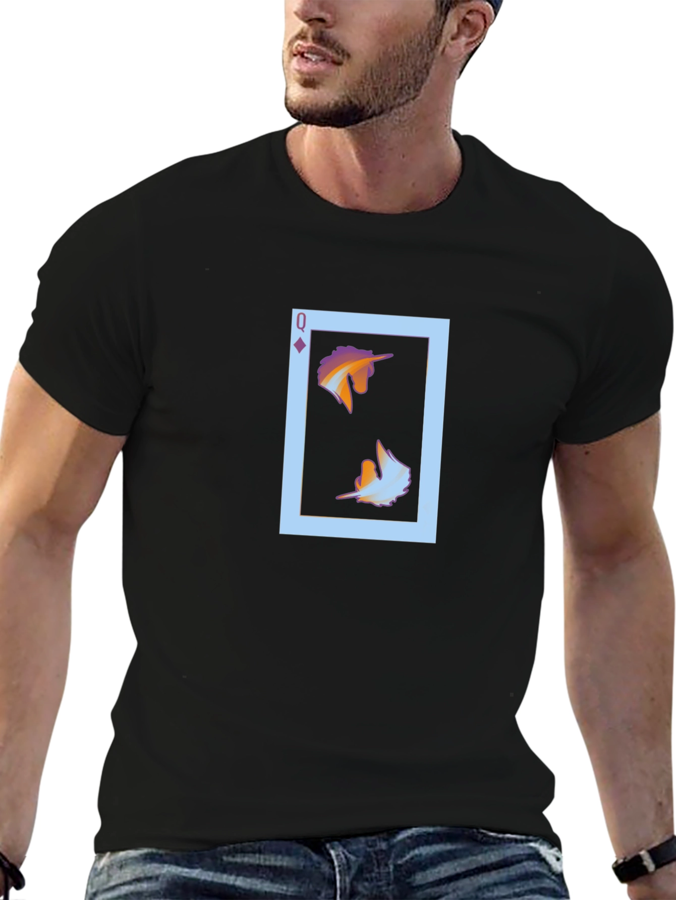 Queen Card Unicorn Graphic Tee
