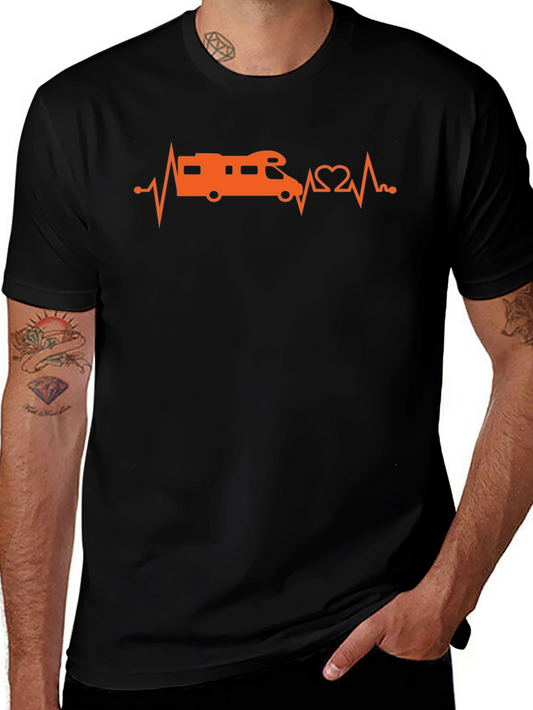 RV Heartbeat T-Shirt - Camping Lover Tee