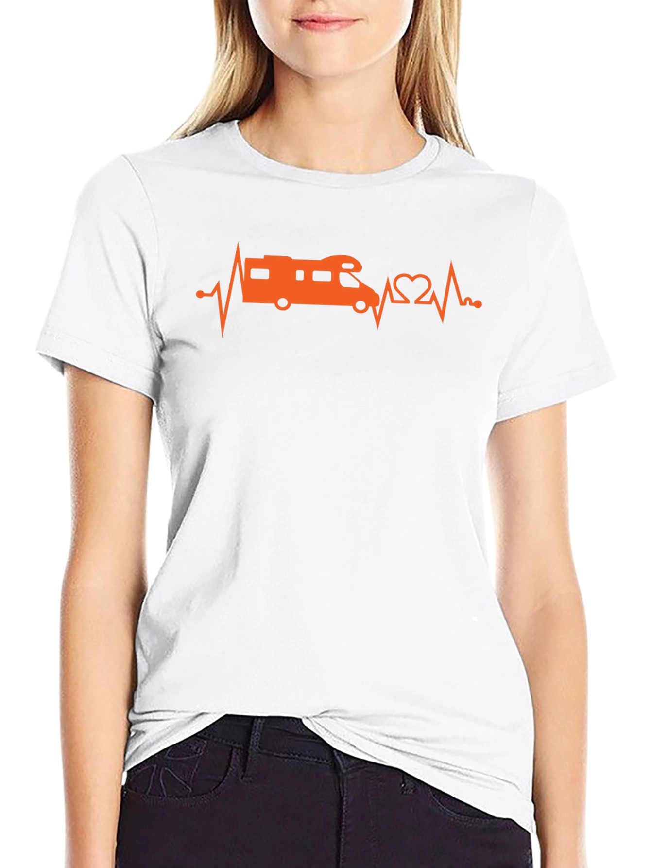 RV Heartbeat T-Shirt - Camping Lover Tee