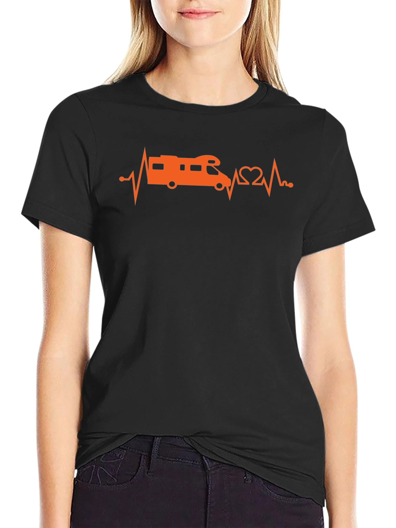RV Heartbeat T-Shirt - Camping Lover Tee
