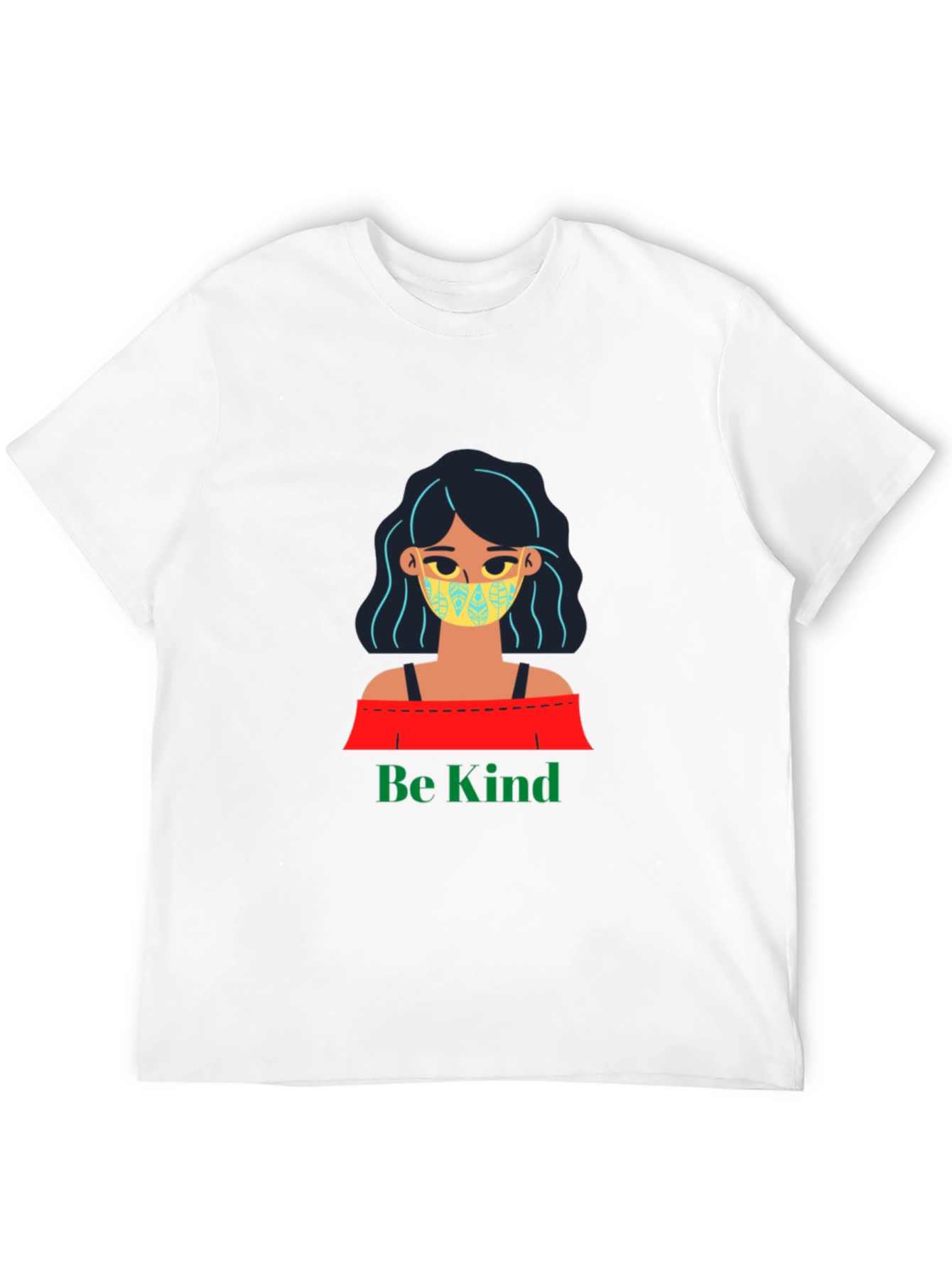 Be Kind Graphic Tee - Black Cotton T-Shirt