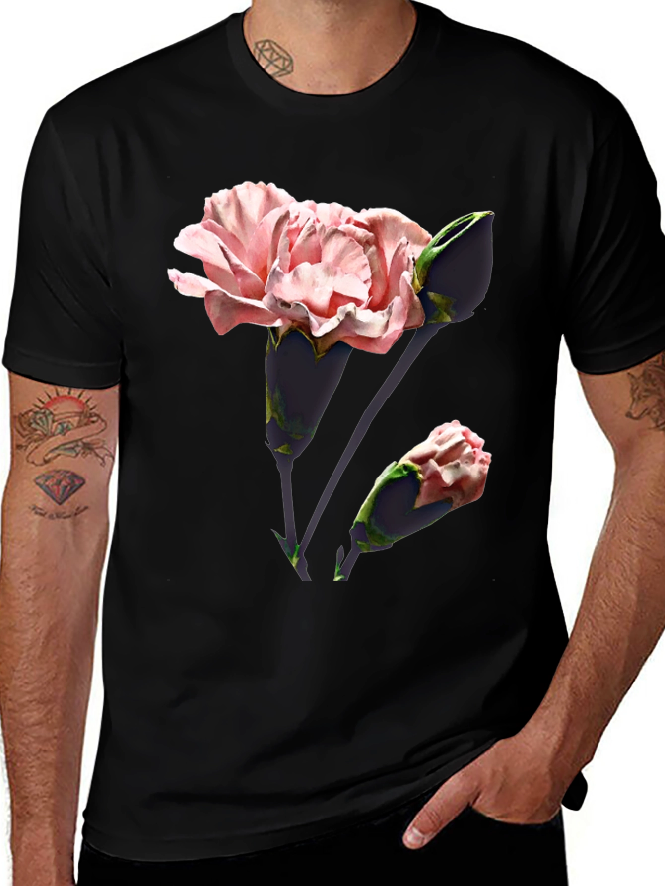 Floral Print T-Shirt - Stylish & Comfortable