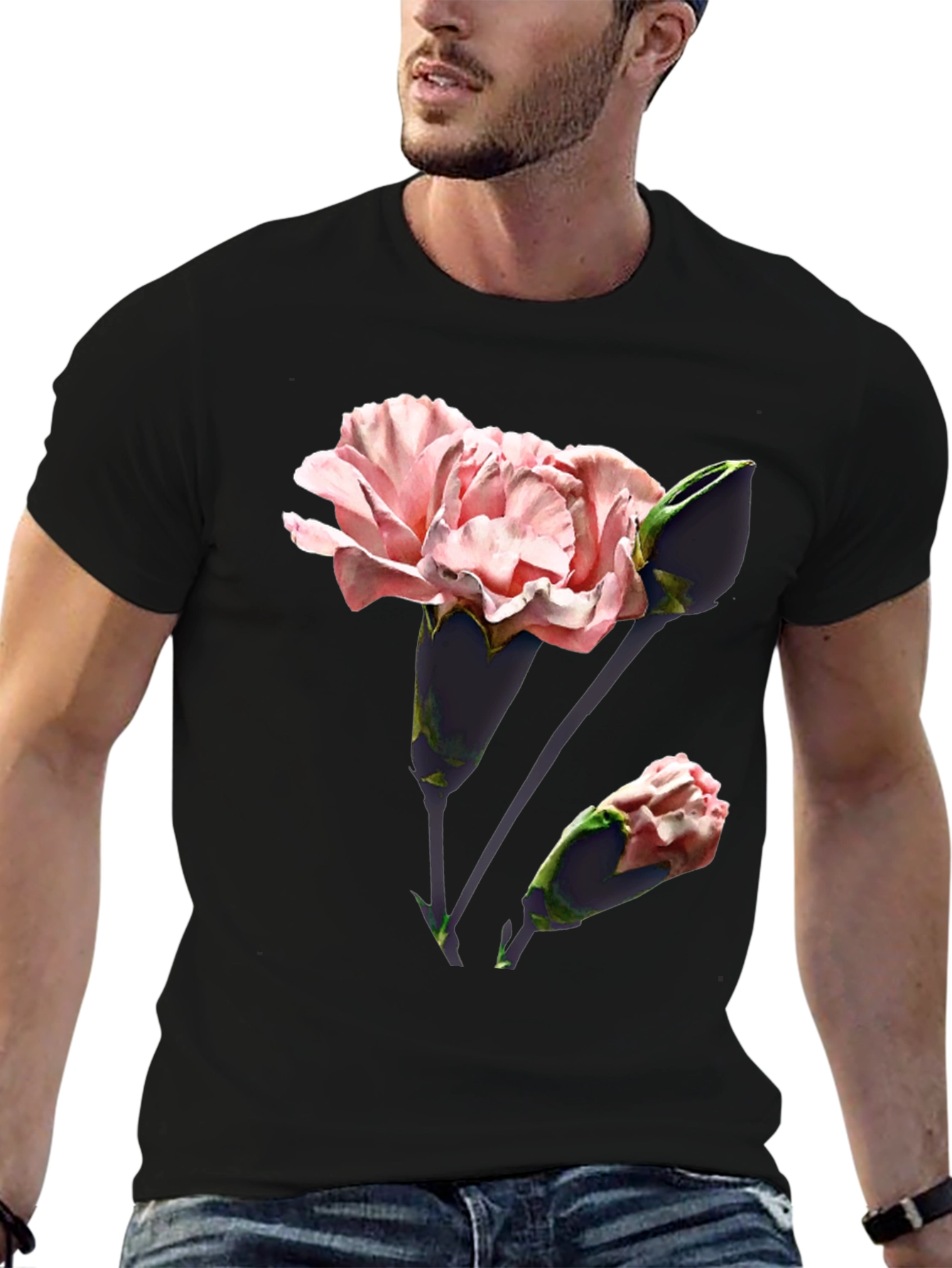 Floral Print T-Shirt - Stylish & Comfortable