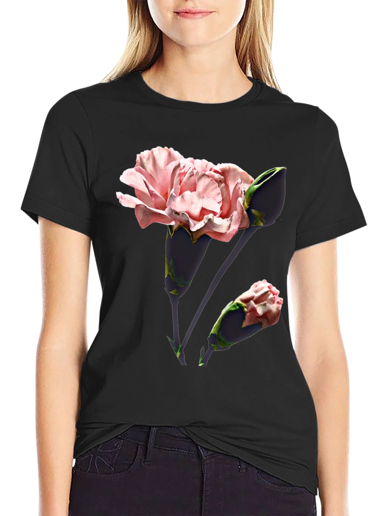 Floral Print T-Shirt - Stylish & Comfortable