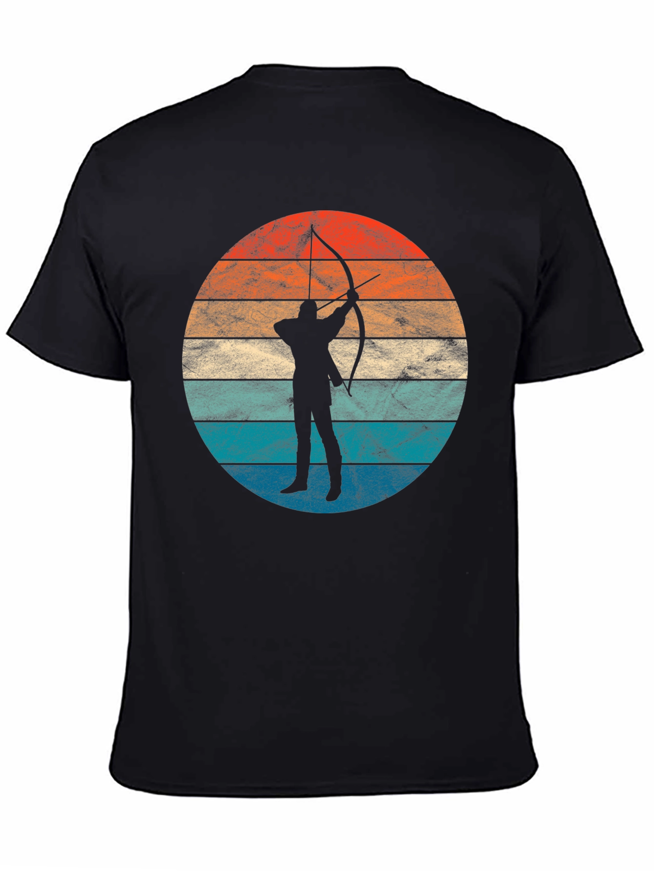 Archery Sunset Silhouette Tee - Retro Archer T-Shirt