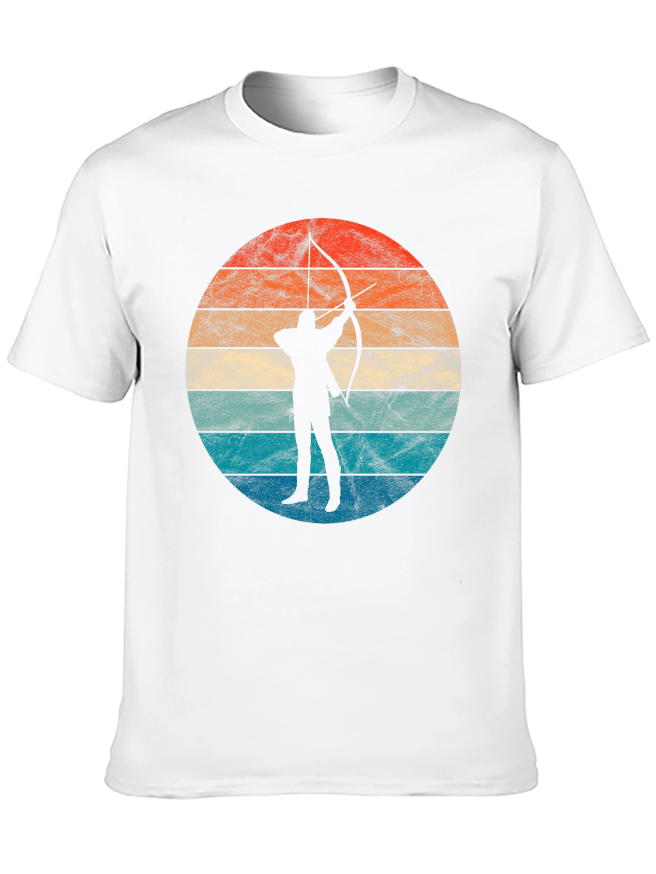 Archery Sunset Silhouette Tee - Retro Archer T-Shirt