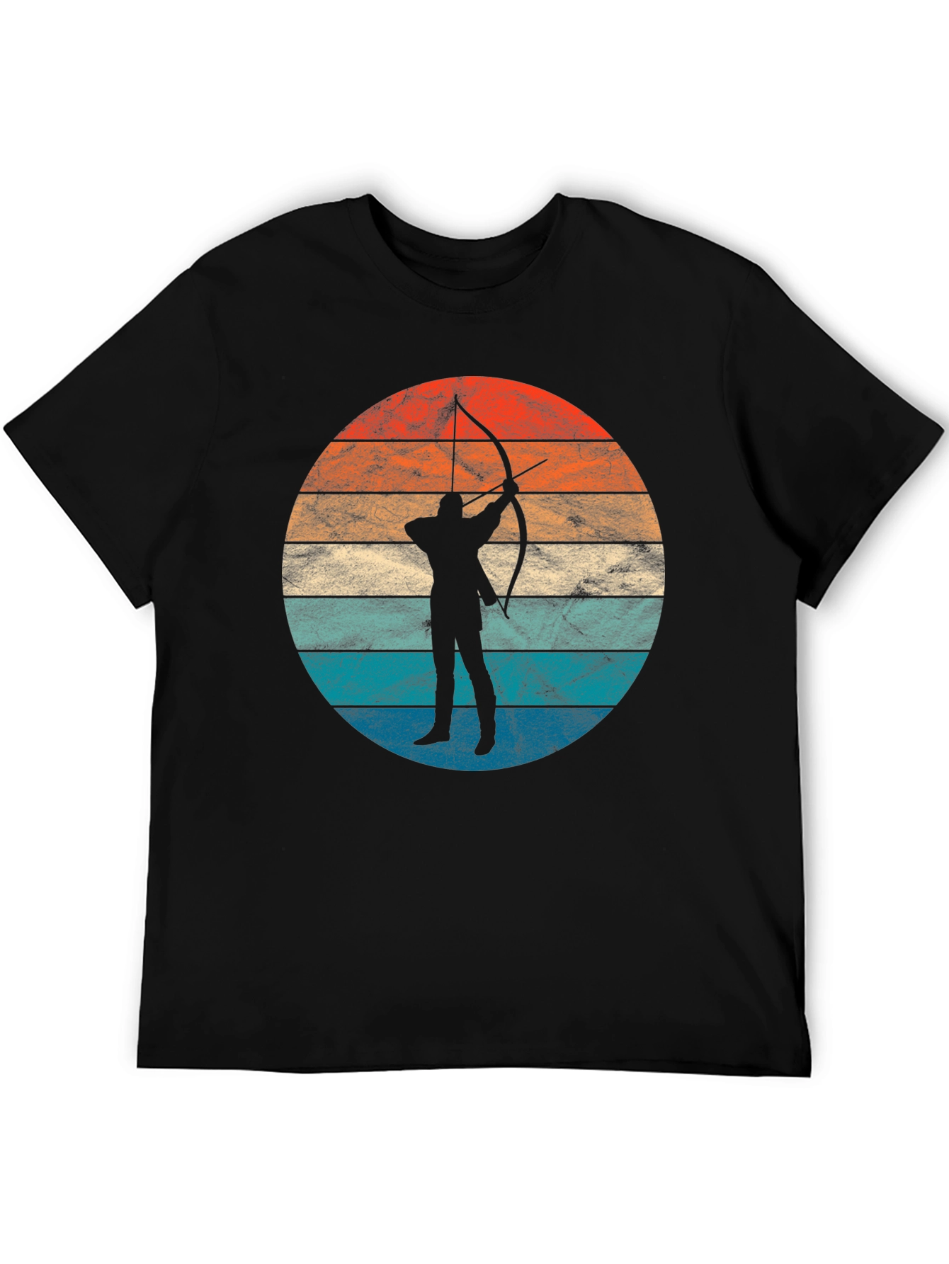 Archery Sunset Silhouette Tee - Retro Archer T-Shirt