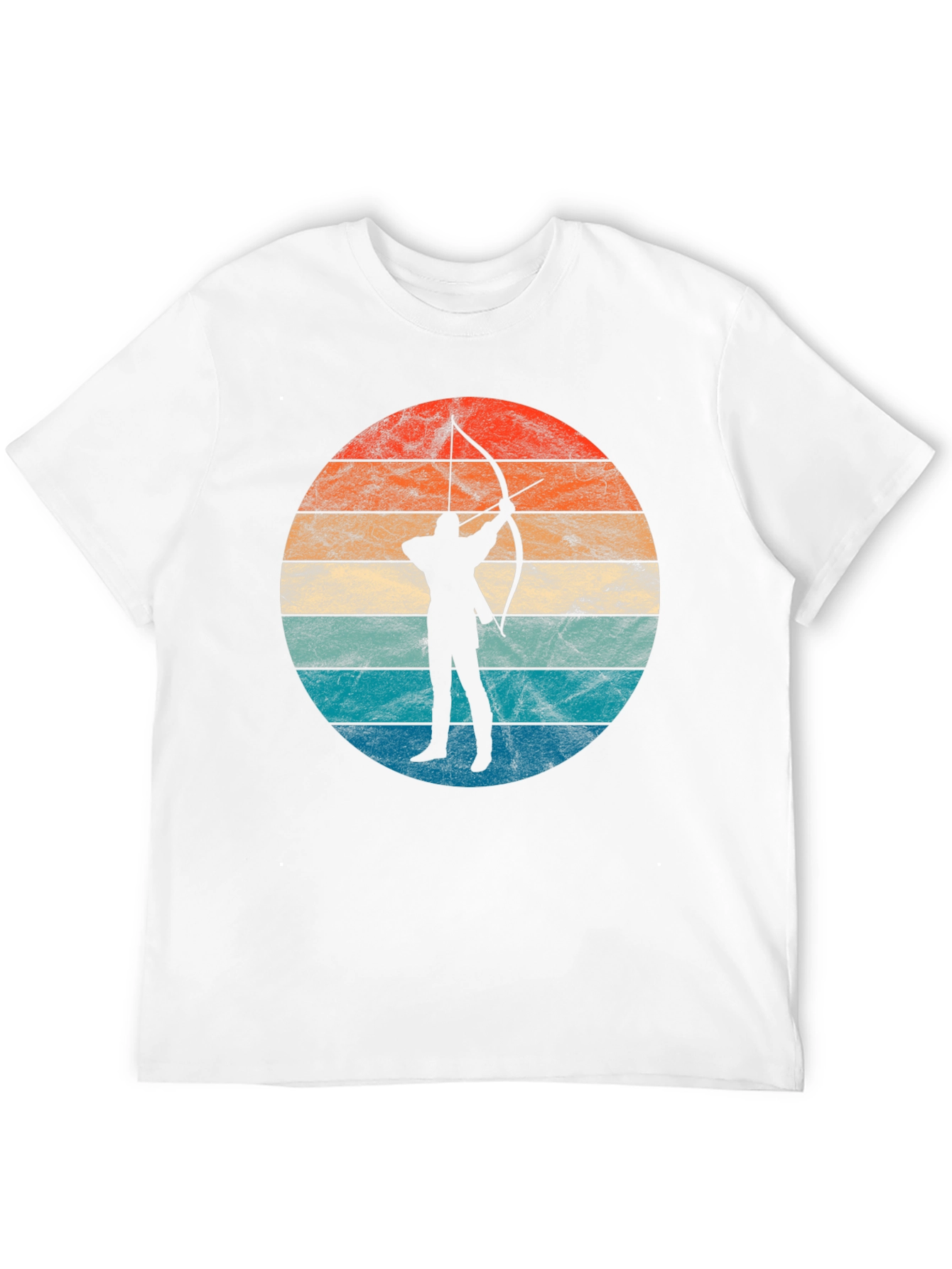 Archery Sunset Silhouette Tee - Retro Archer T-Shirt