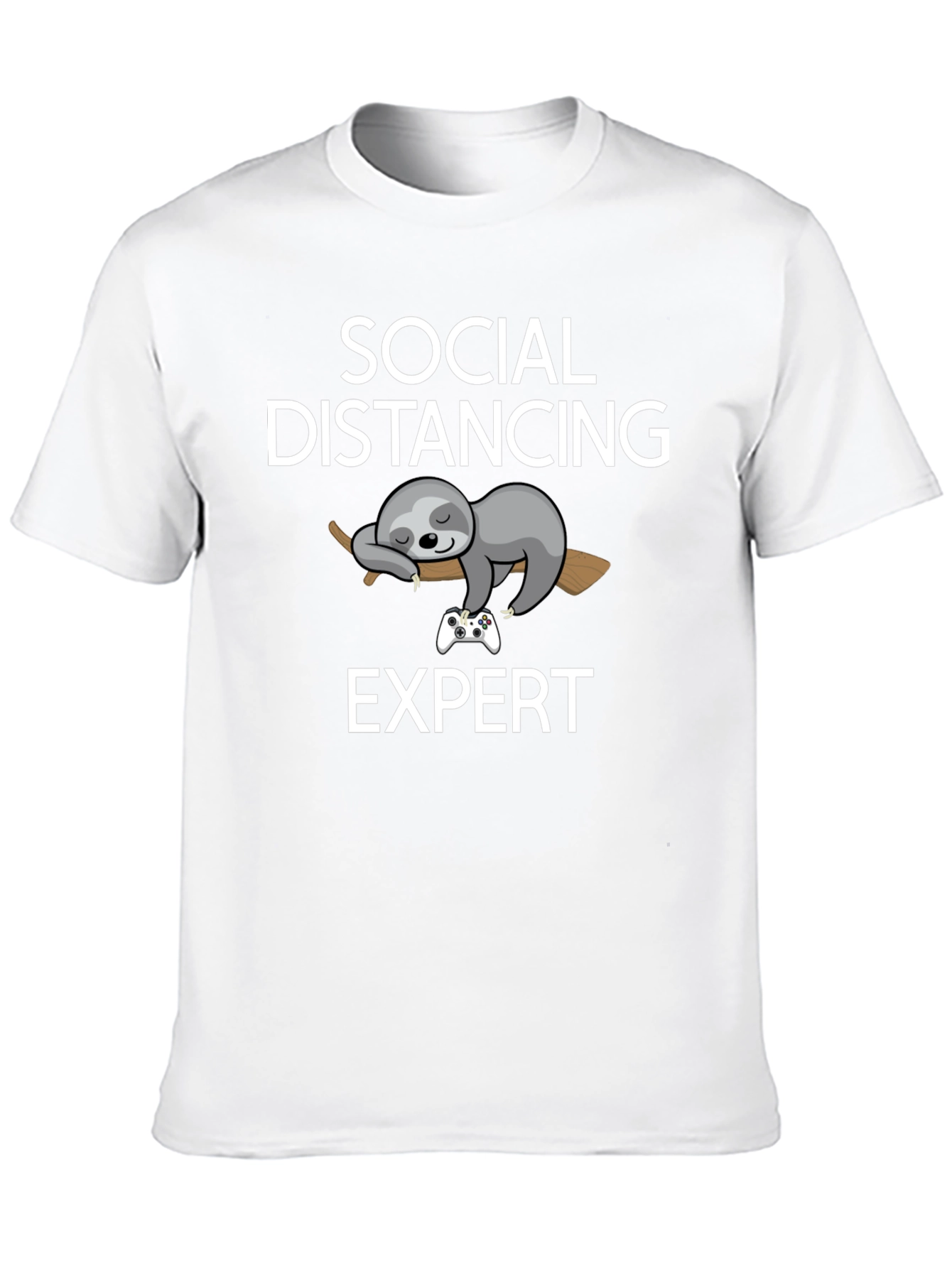 Social Distancing Expert Sloth Graphic Tee