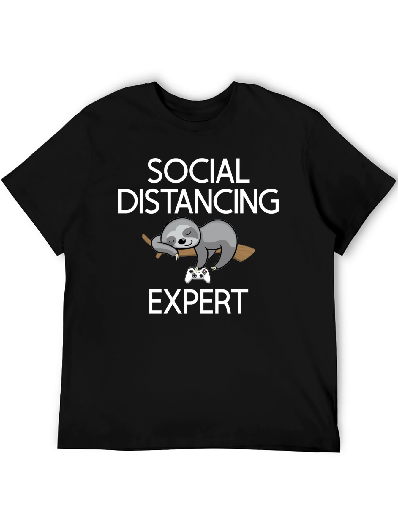 Social Distancing Expert Sloth Graphic Tee