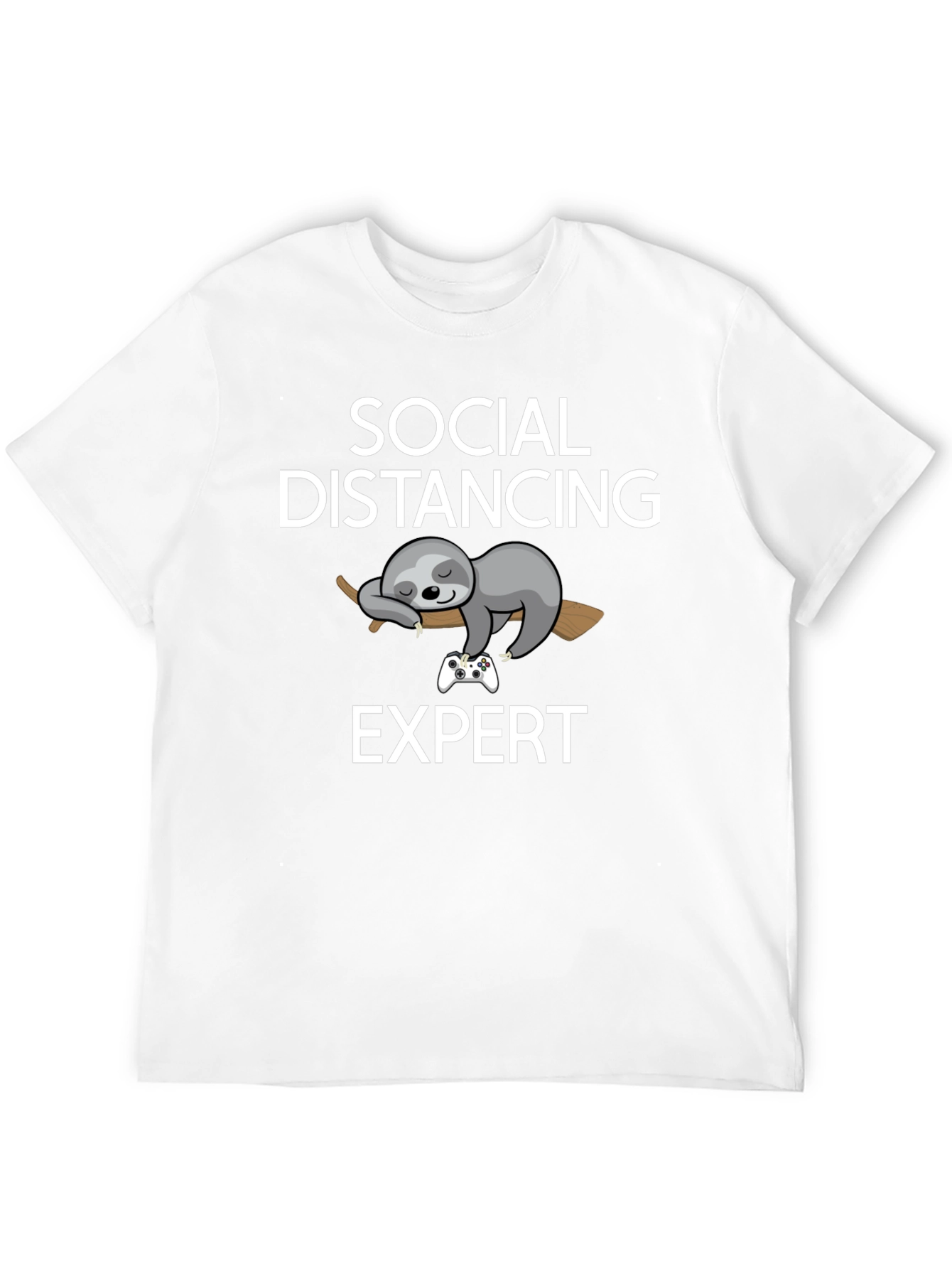 Social Distancing Expert Sloth Graphic Tee