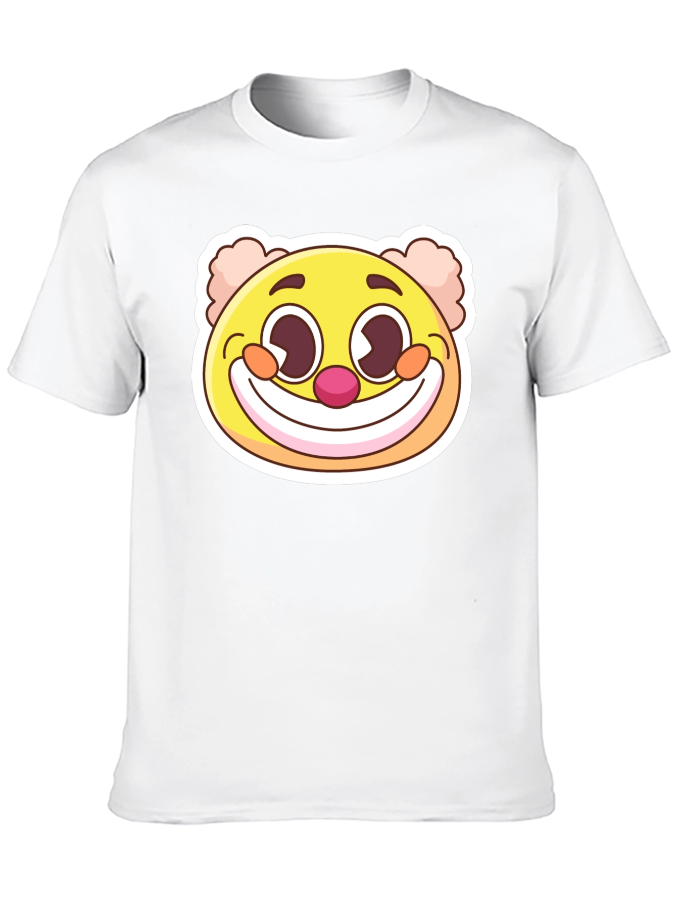 Smiling Clown Graphic T-Shirt - Black