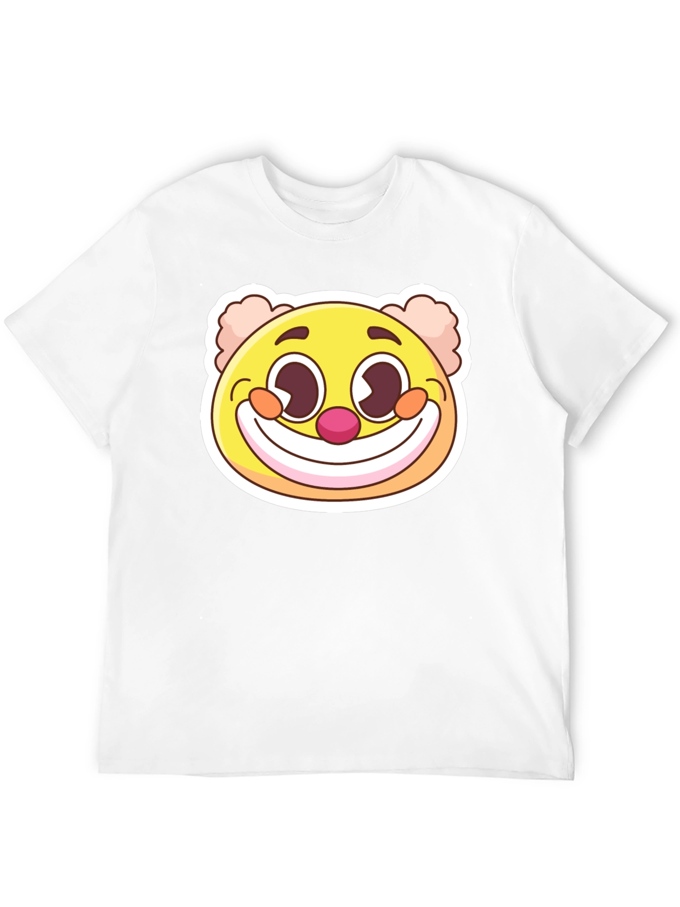 Smiling Clown Graphic T-Shirt - Black
