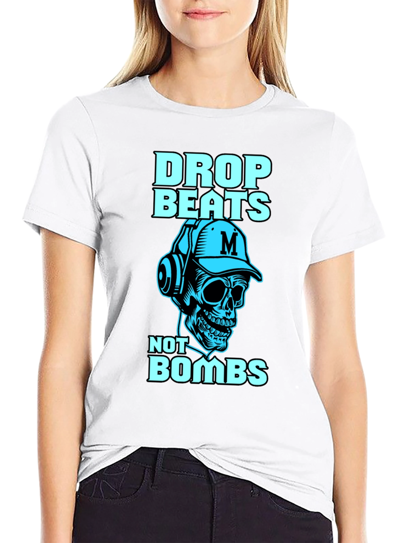 Drop Beats Not Bombs Graphic Tee