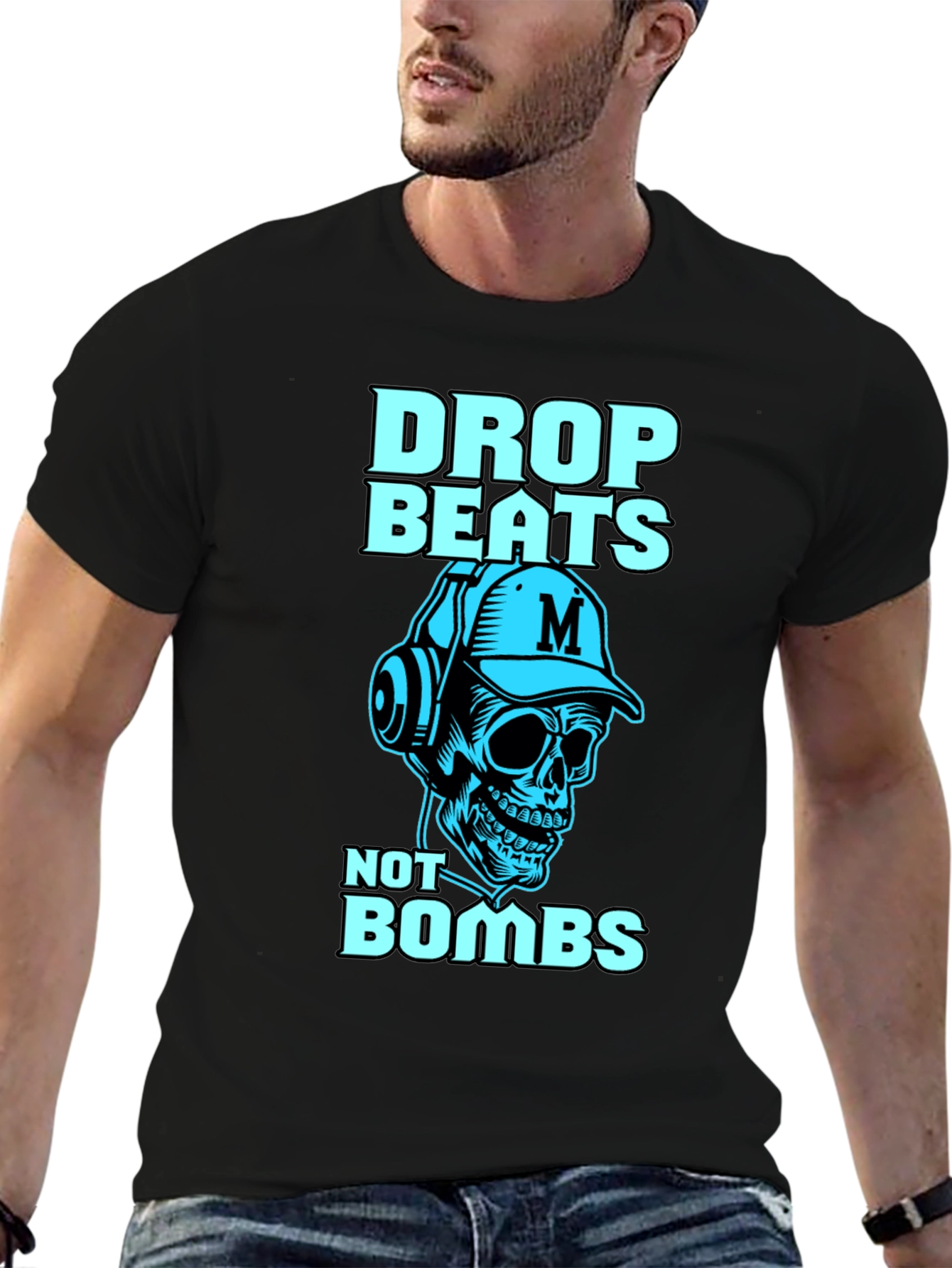 Drop Beats Not Bombs Graphic Tee
