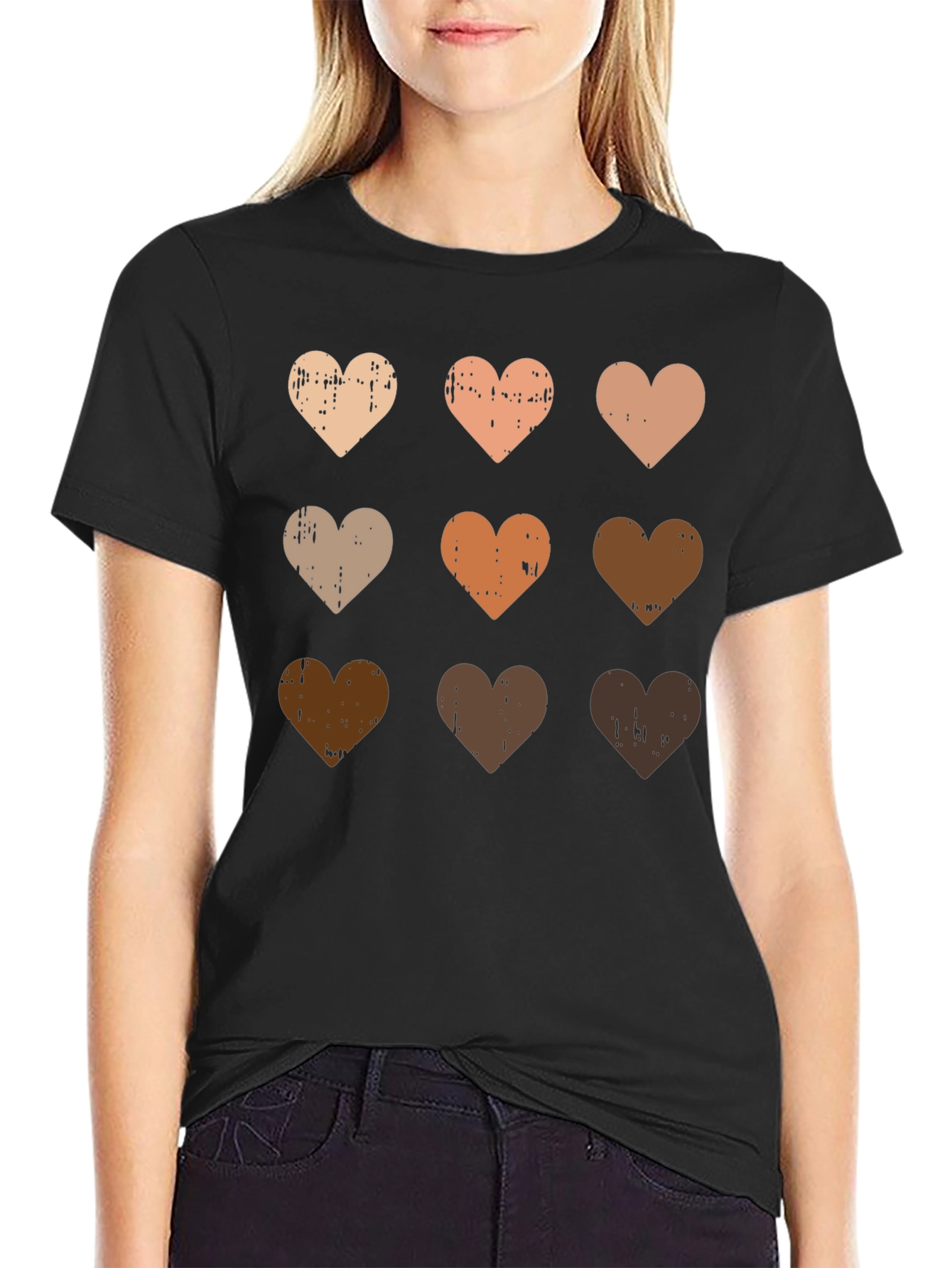 Diversity Heart T-Shirt - Black Unity Tee