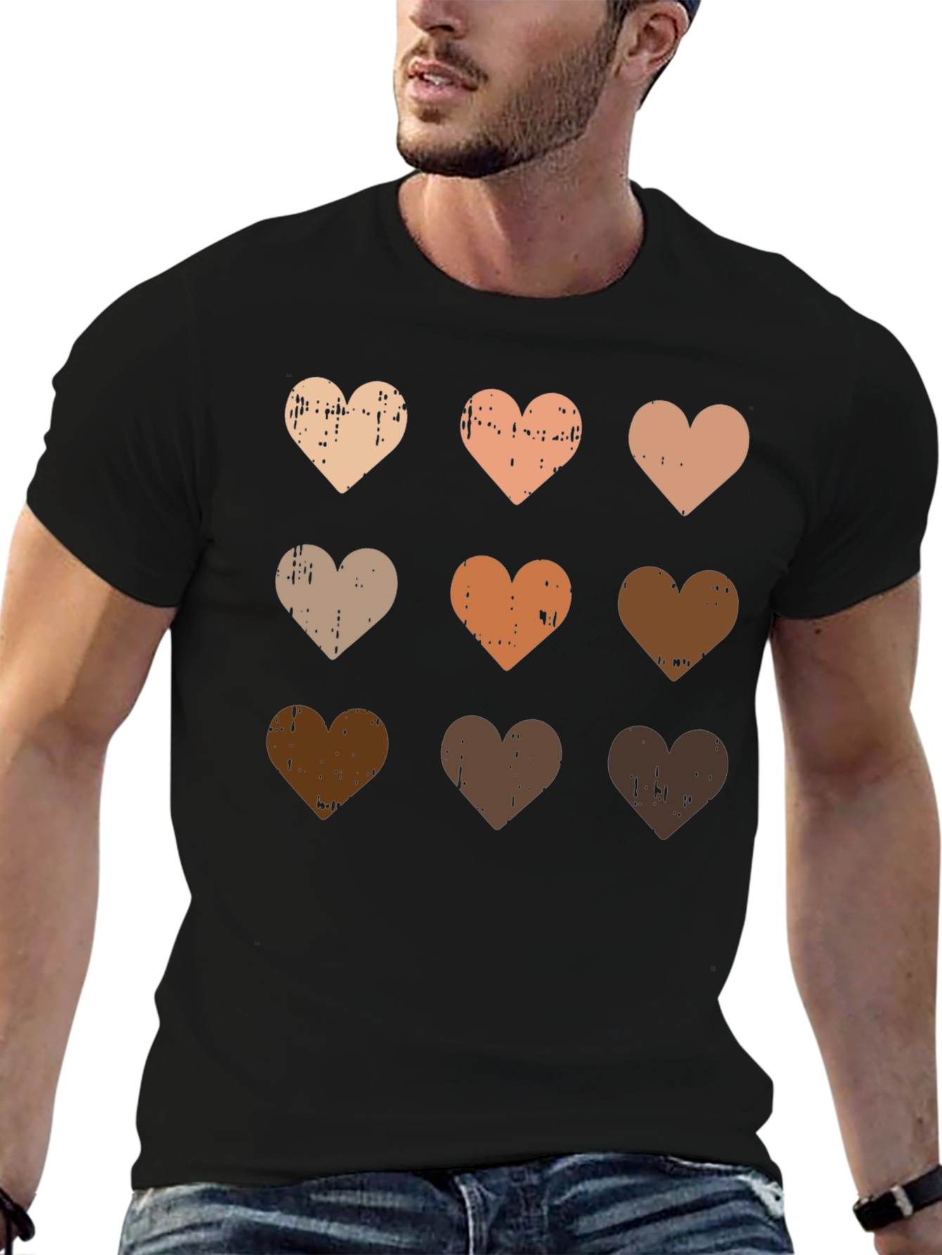 Diversity Heart T-Shirt - Black Unity Tee