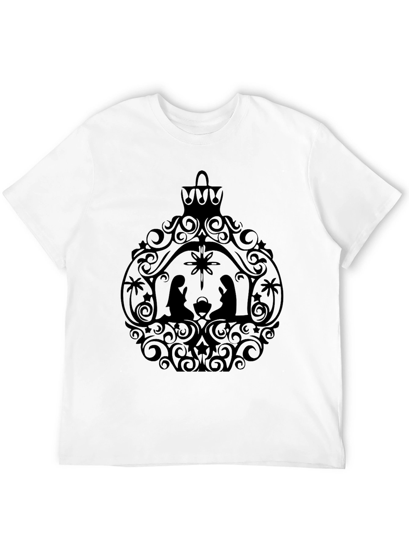 Nativity Scene Ornament Graphic Tee