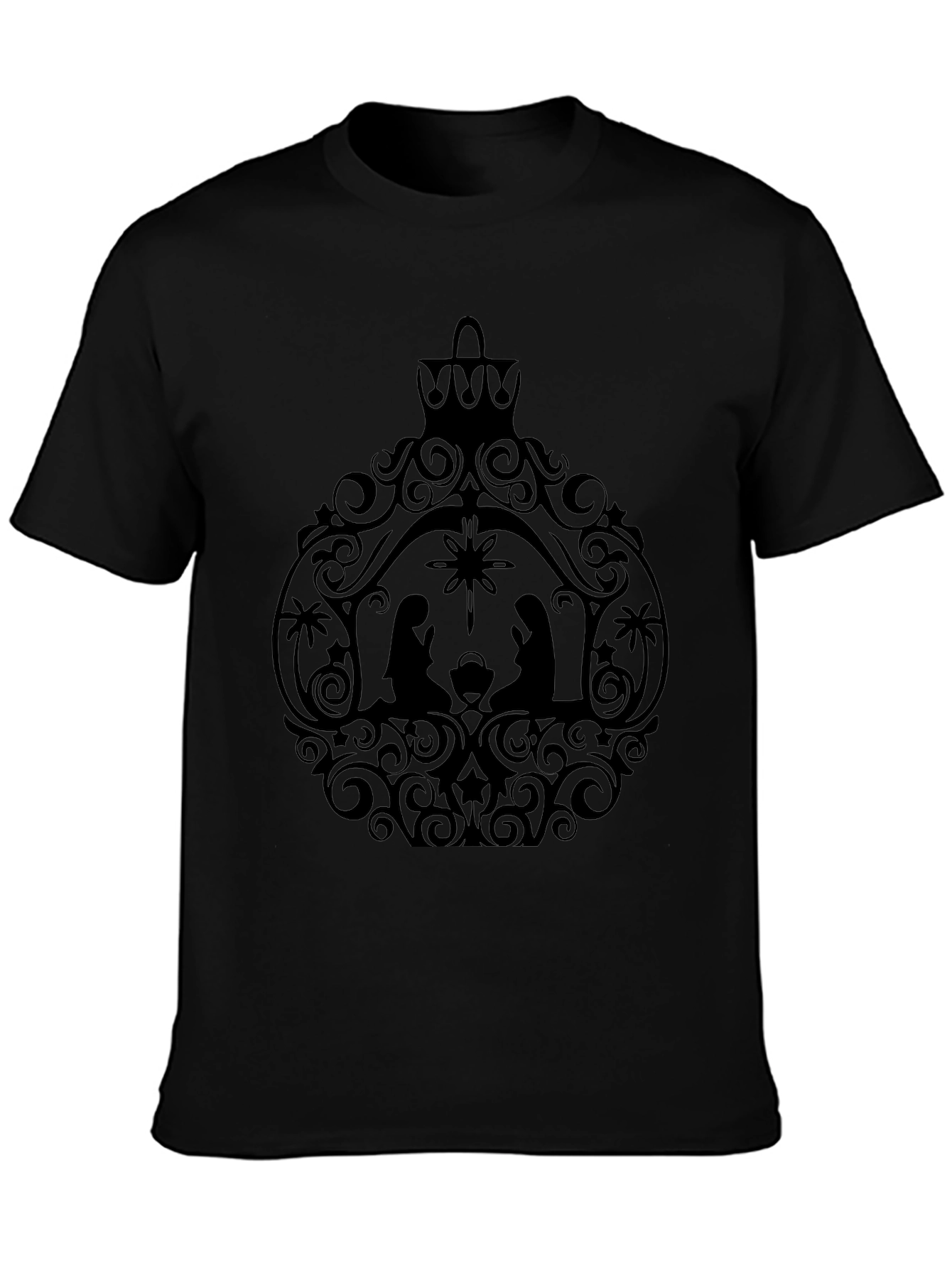 Nativity Scene Ornament Graphic Tee