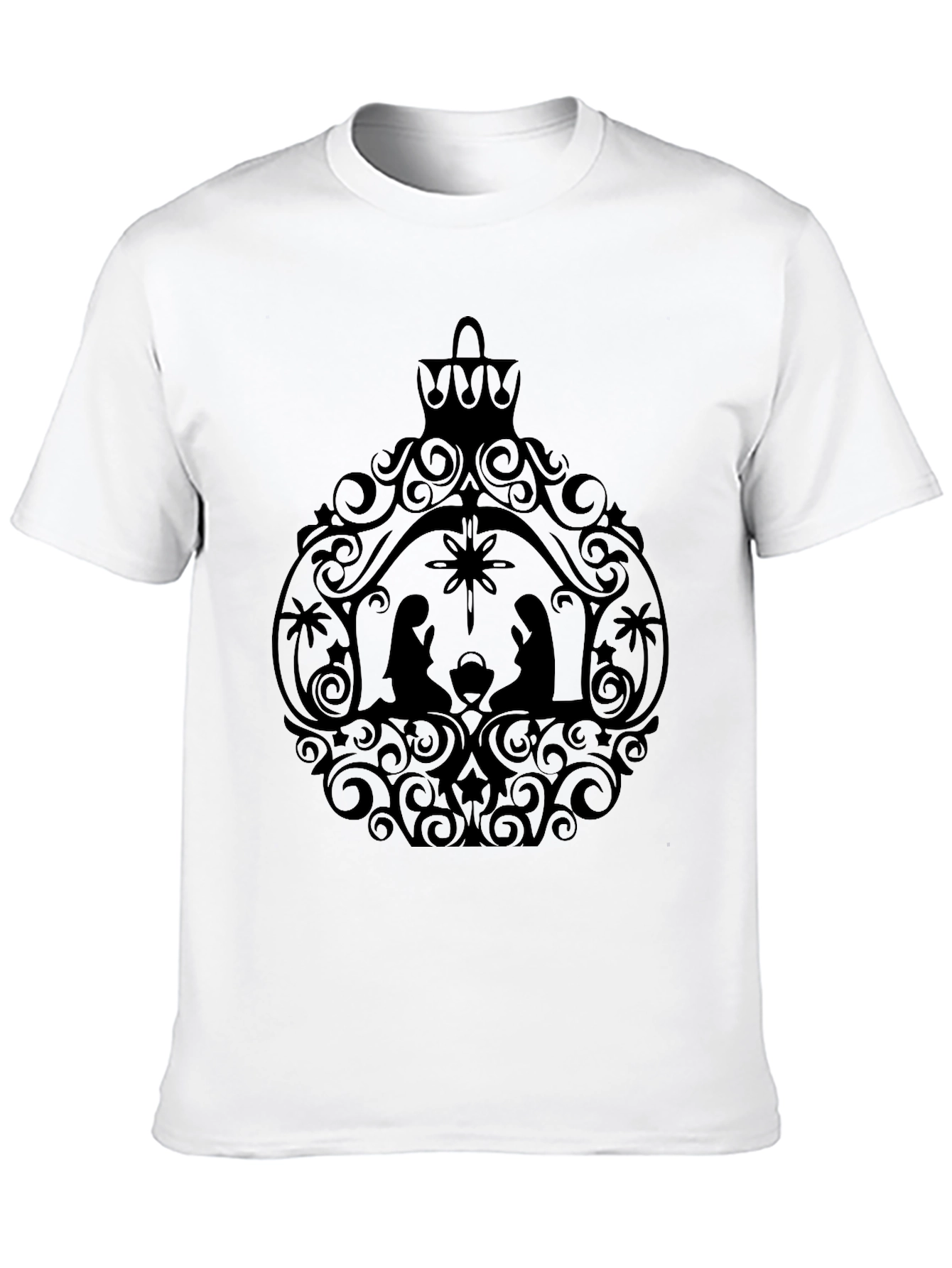 Nativity Scene Ornament Graphic Tee