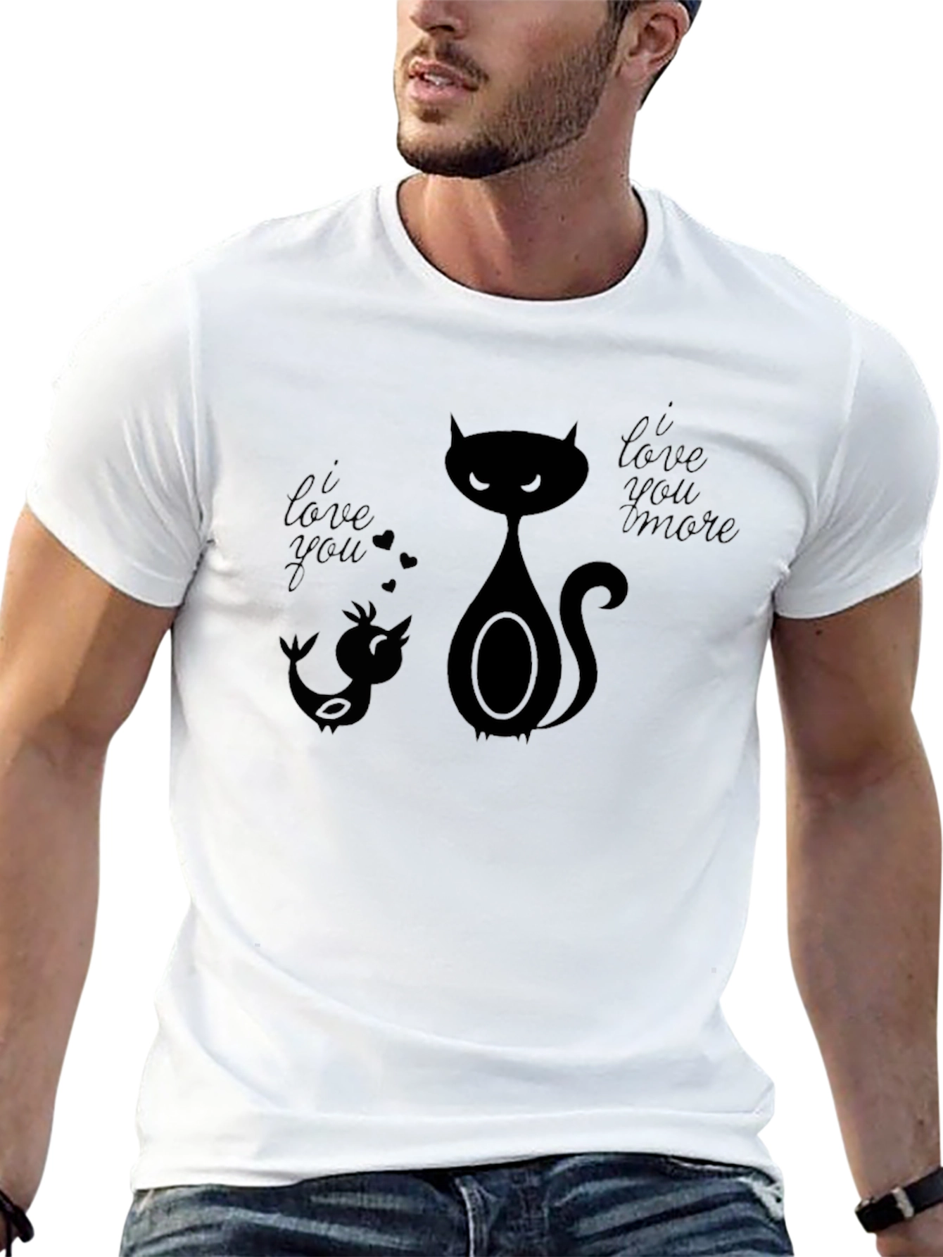 I Love You More Graphic Tee - Black
