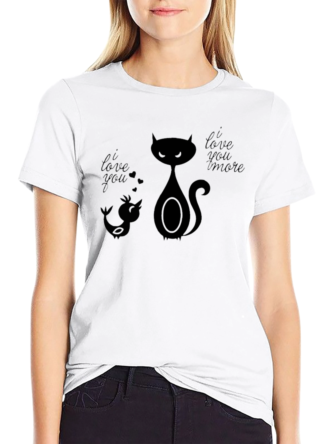 I Love You More Graphic Tee - Black