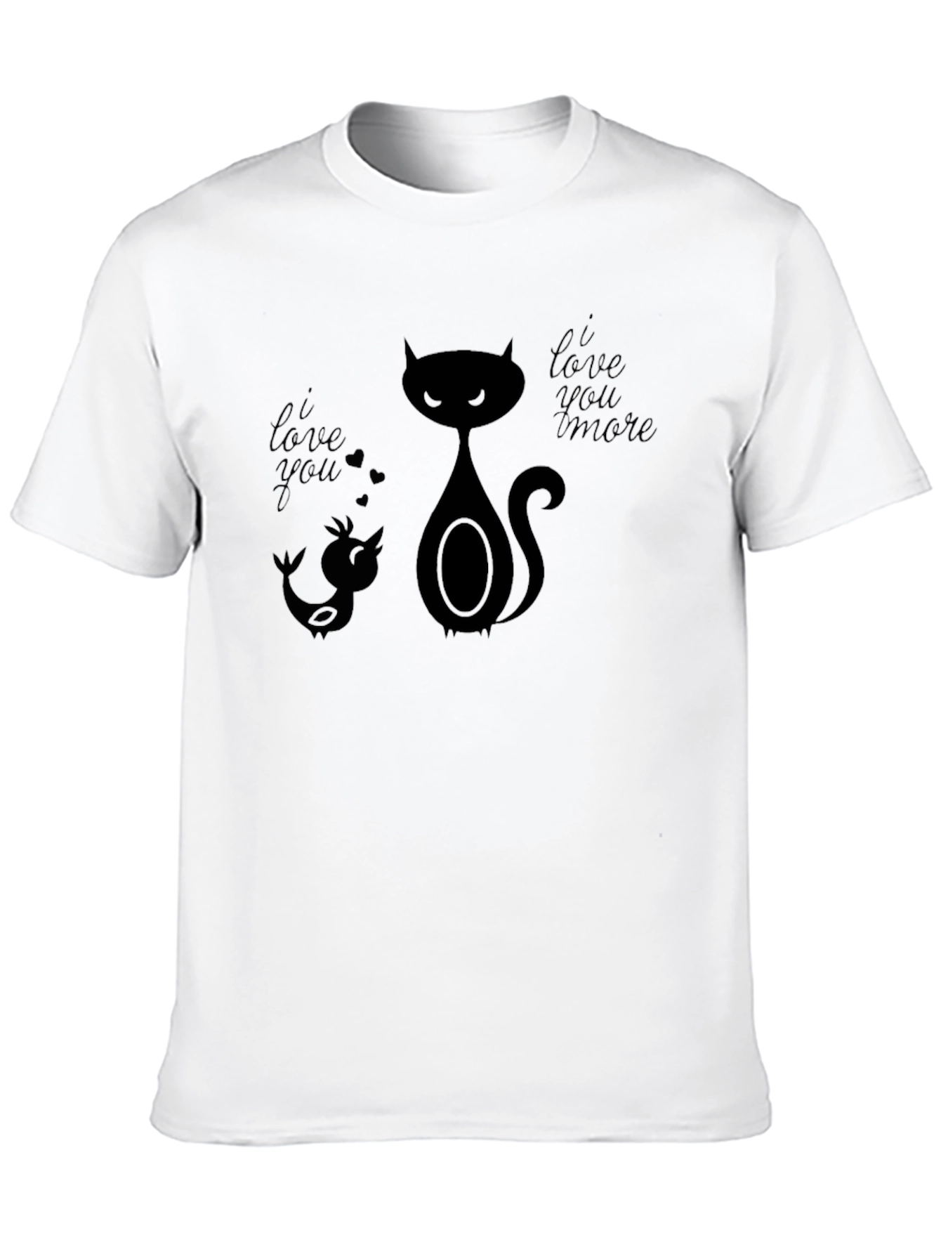 I Love You More Graphic Tee - Black