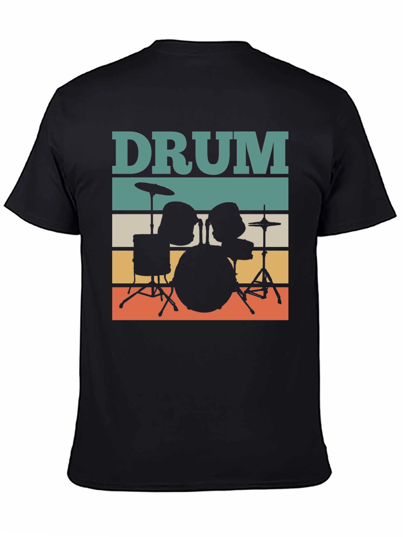 Retro Drum Set T-Shirt - Musician Tee