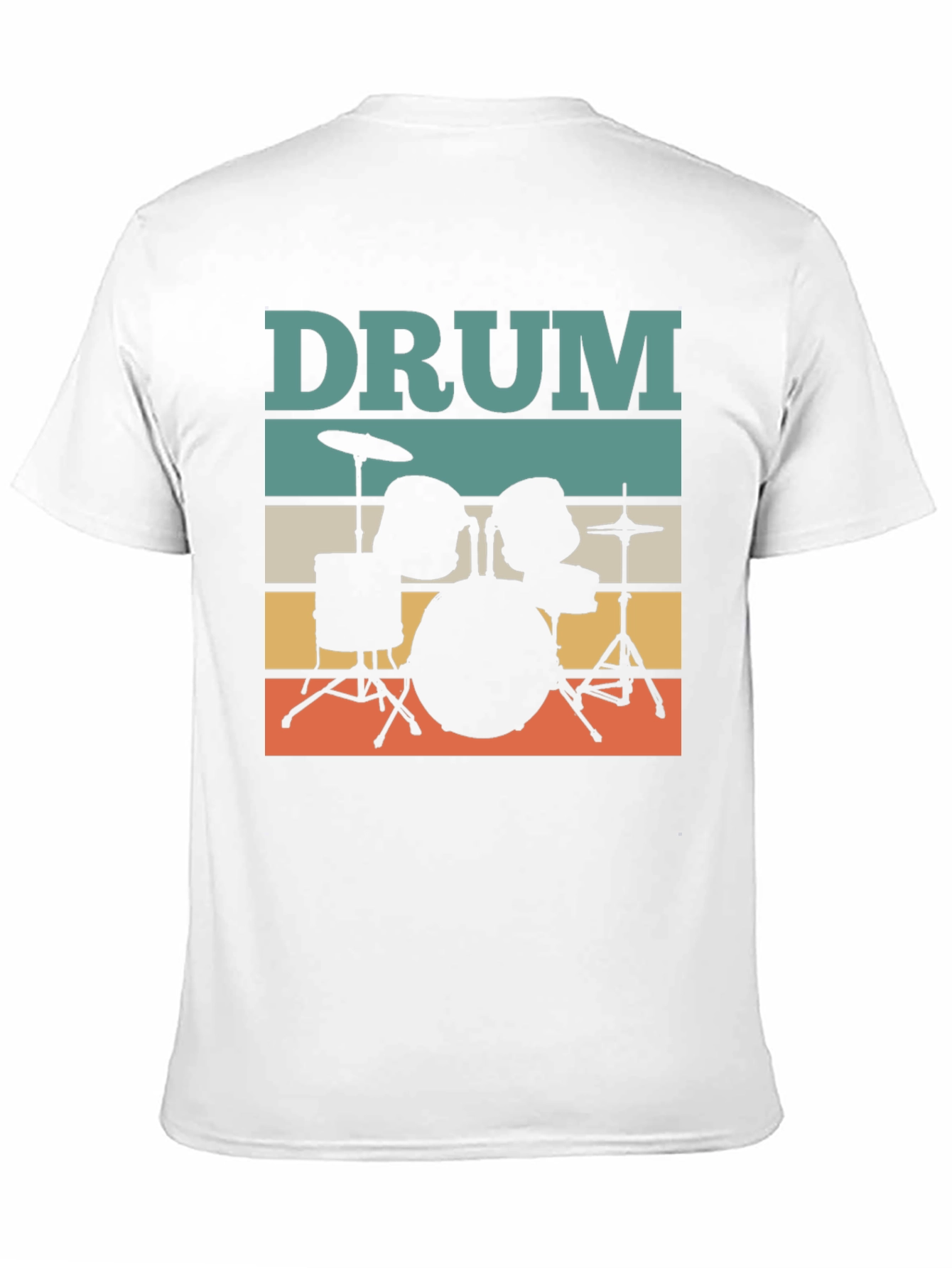 Retro Drum Set T-Shirt - Musician Tee