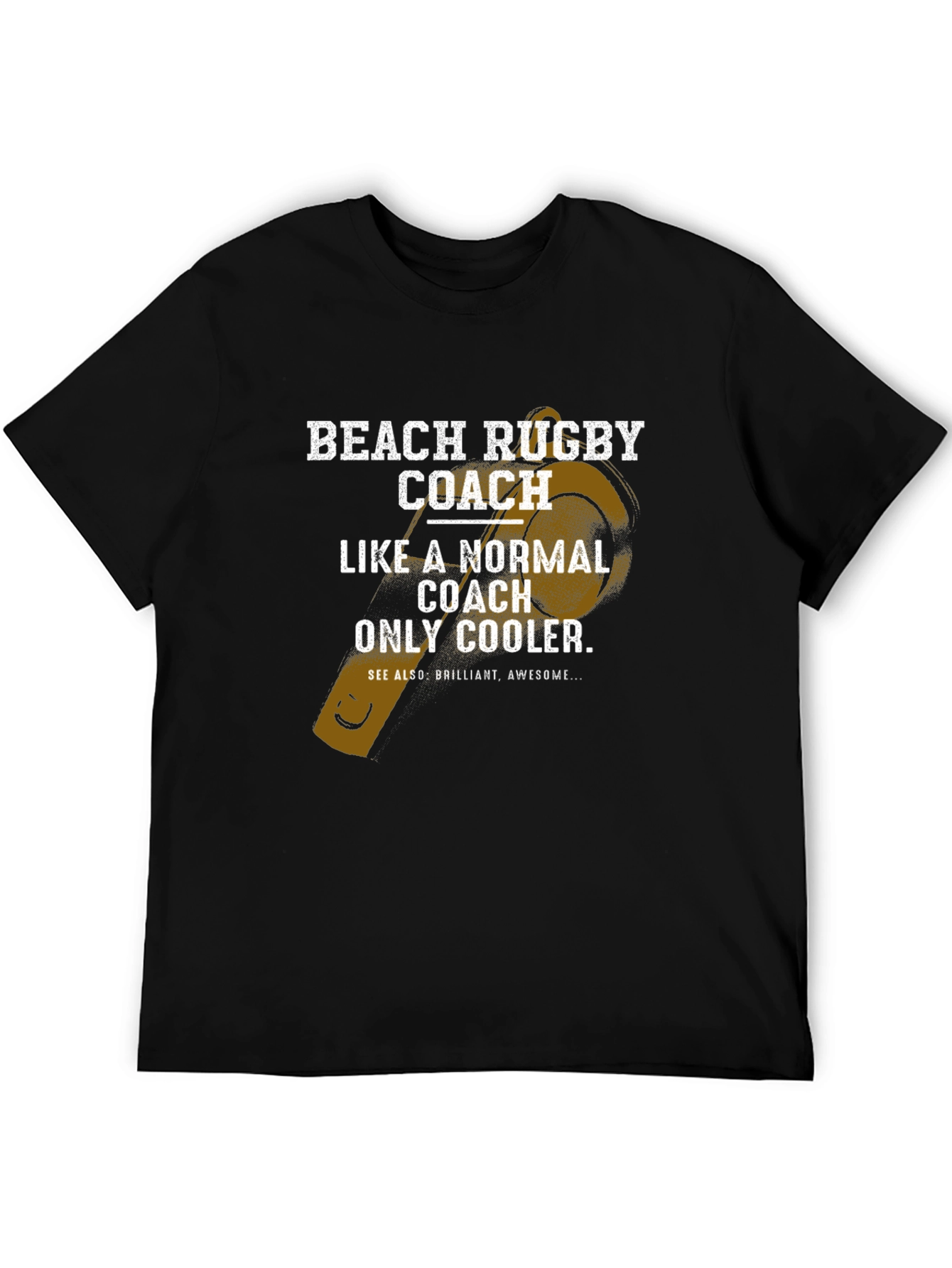 Beach Rugby Coach T-Shirt - Cool Graphic Tee