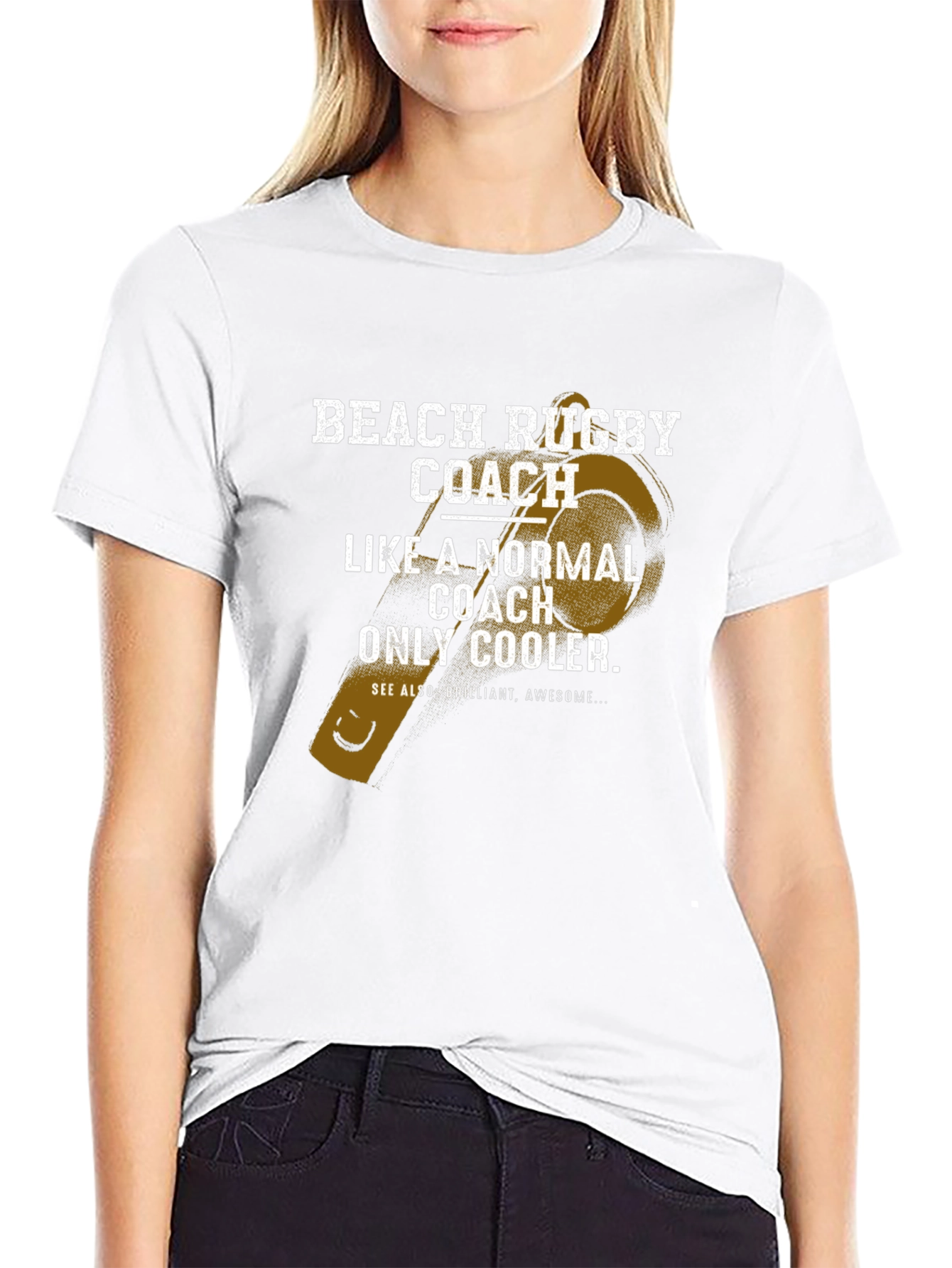 Beach Rugby Coach T-Shirt - Cool Graphic Tee