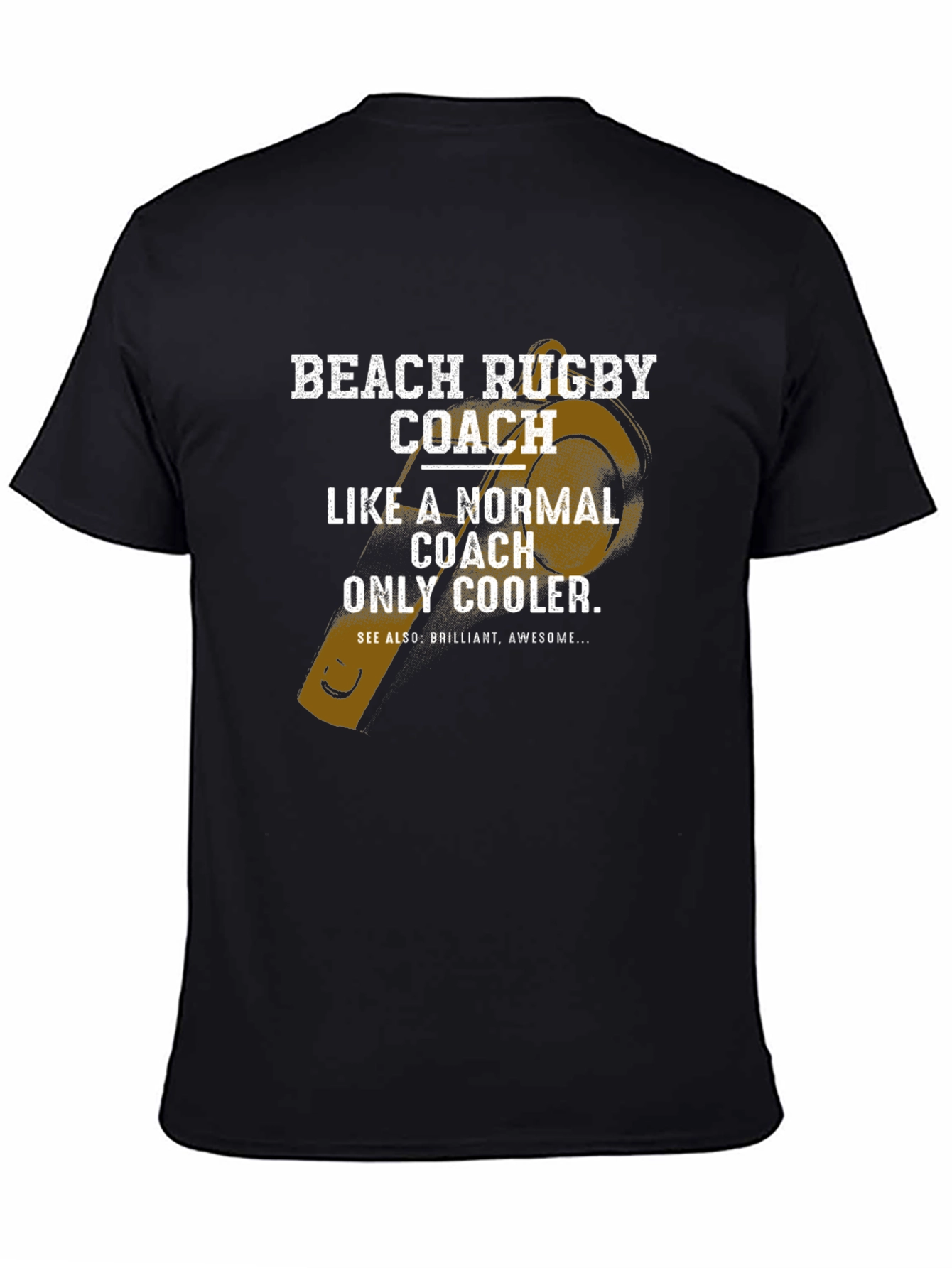 Beach Rugby Coach T-Shirt - Cool Graphic Tee