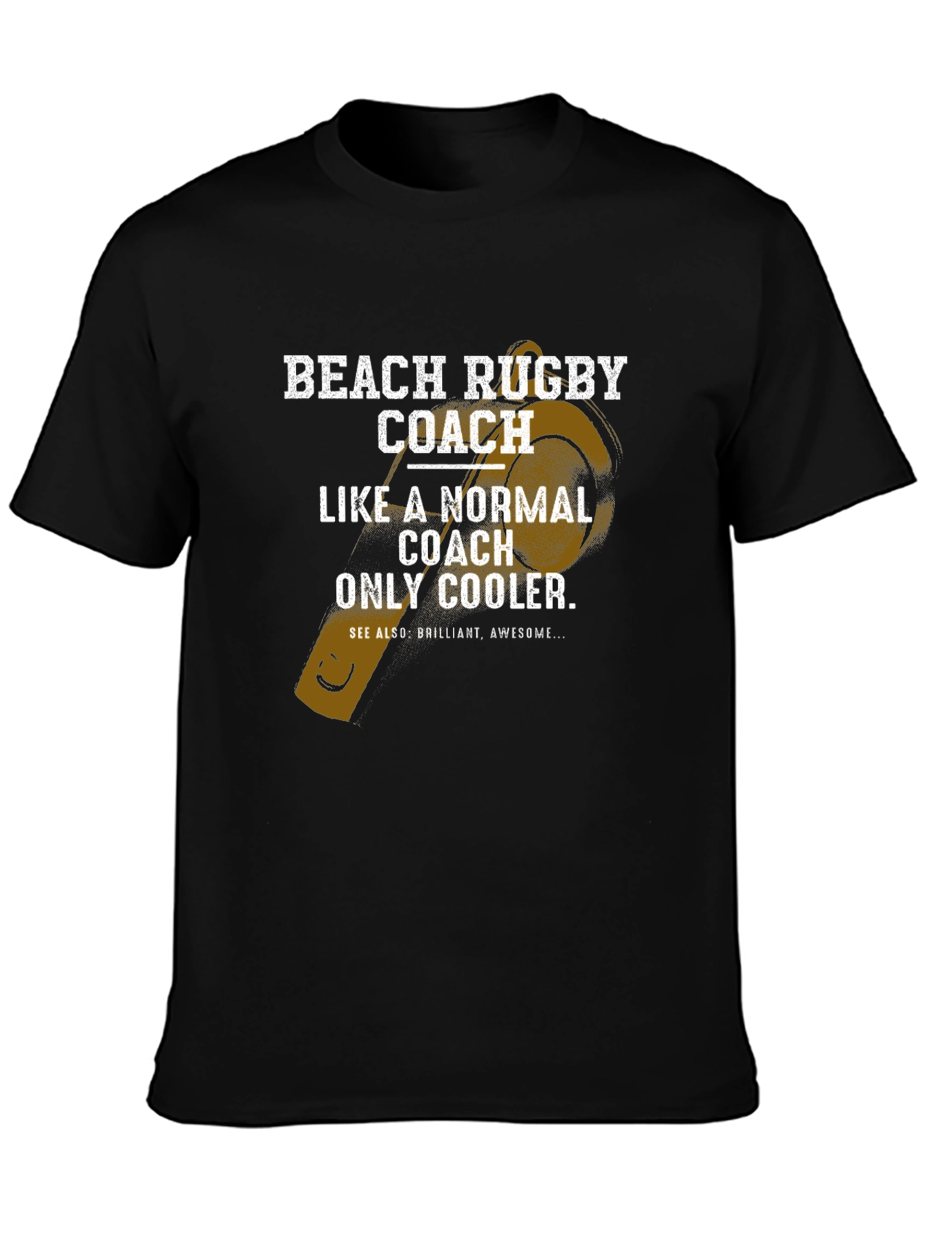 Beach Rugby Coach T-Shirt - Cool Graphic Tee