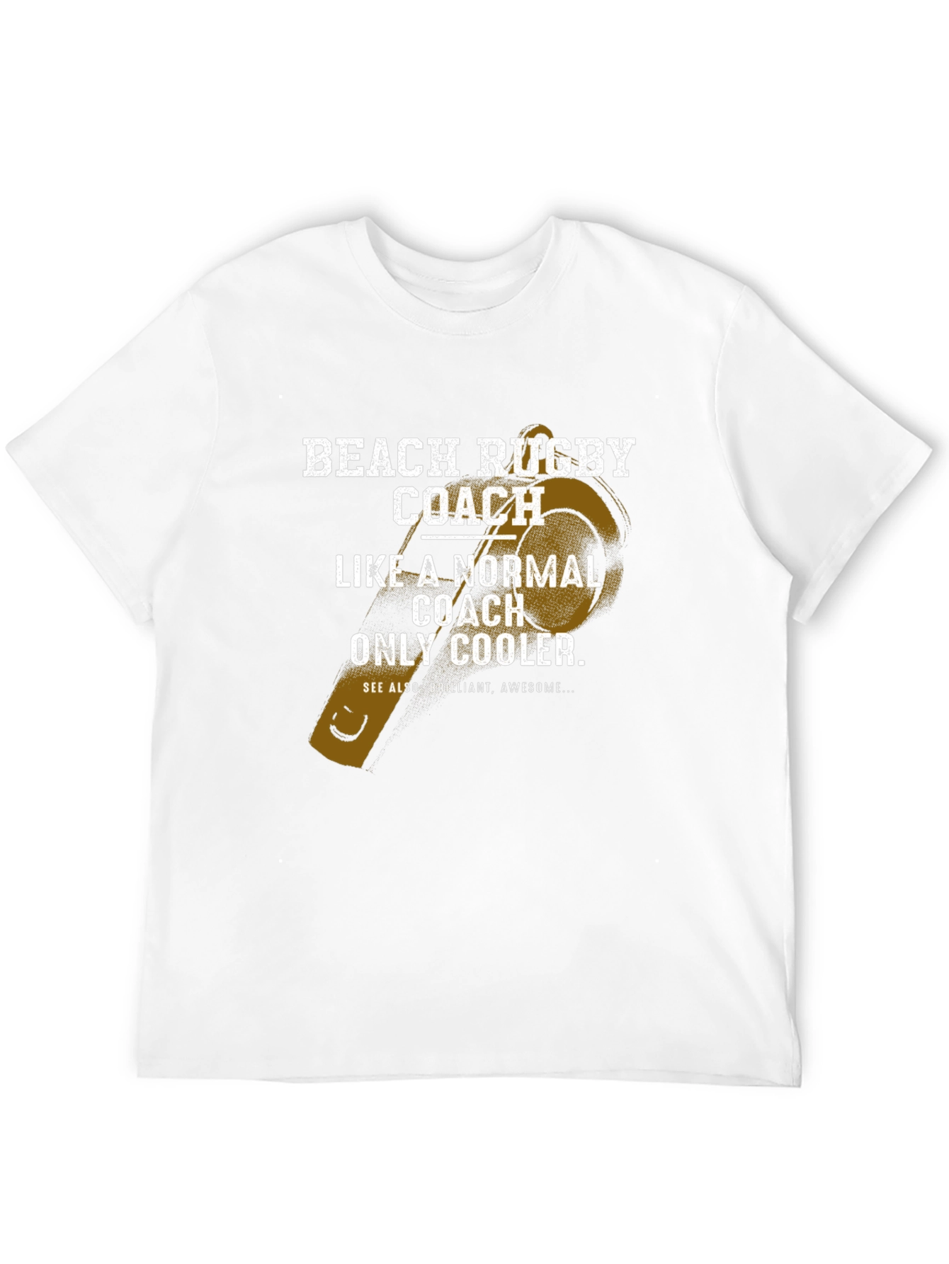 Beach Rugby Coach T-Shirt - Cool Graphic Tee