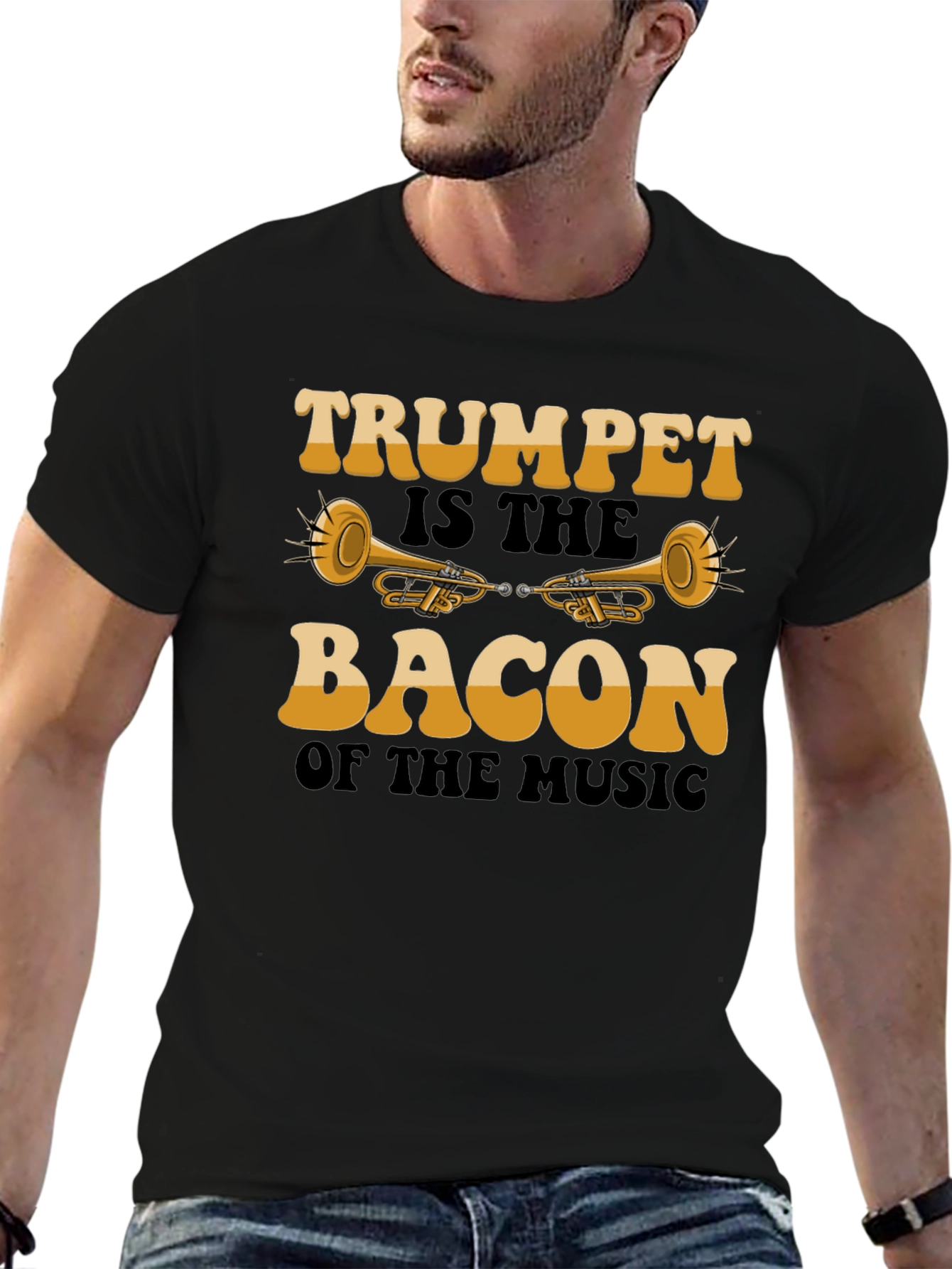 Trumpet is the Bacon of the Music Graphic T-Shirt
