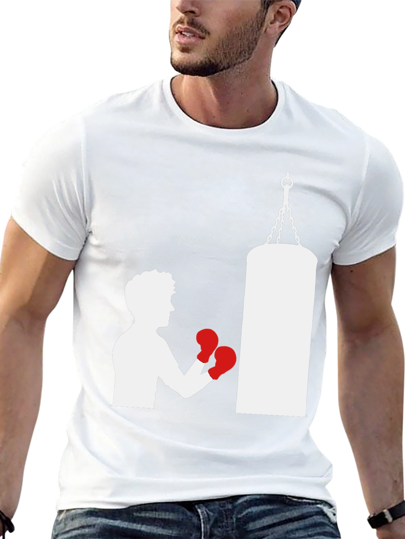 Boxing T-Shirt Punching Bag Graphic Tee