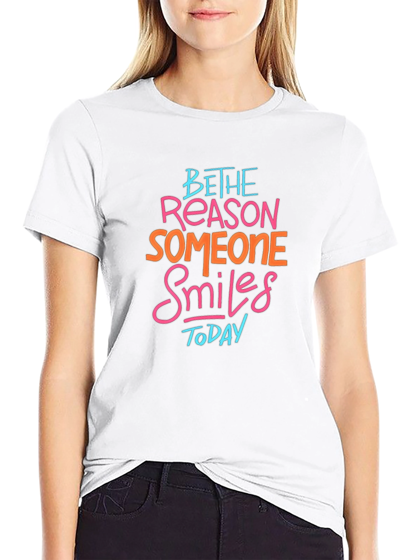 Be the Reason Smiles T-Shirt - Positive Quote Tee