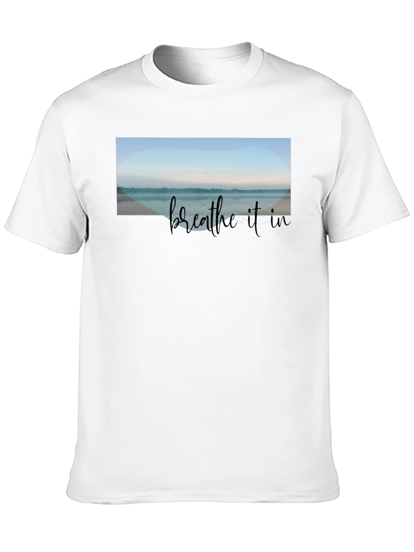 Breathe It In Graphic Tee - Relaxed Black T-Shirt