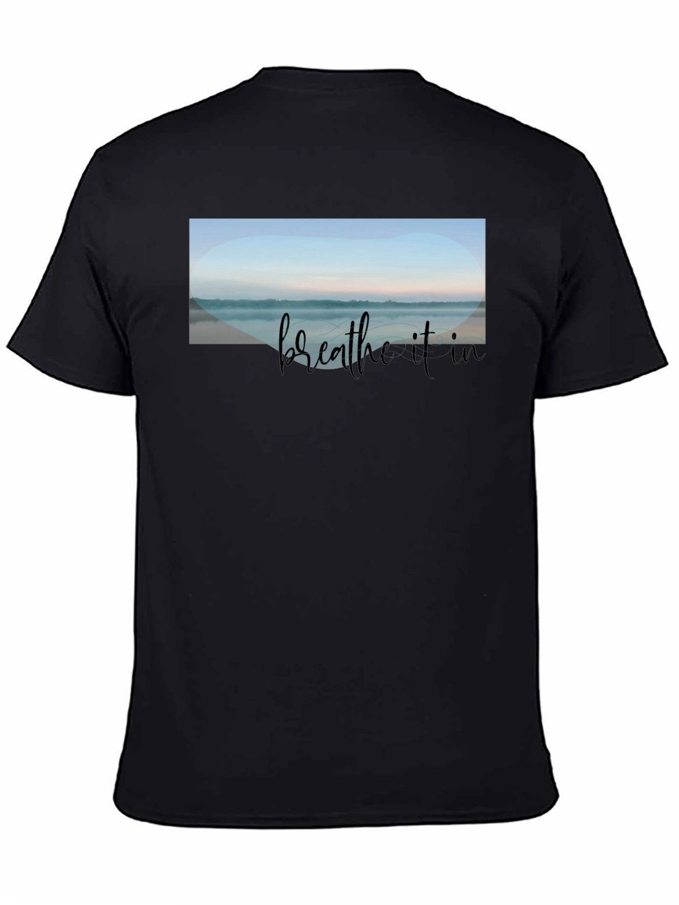 Breathe It In Graphic Tee - Relaxed Black T-Shirt