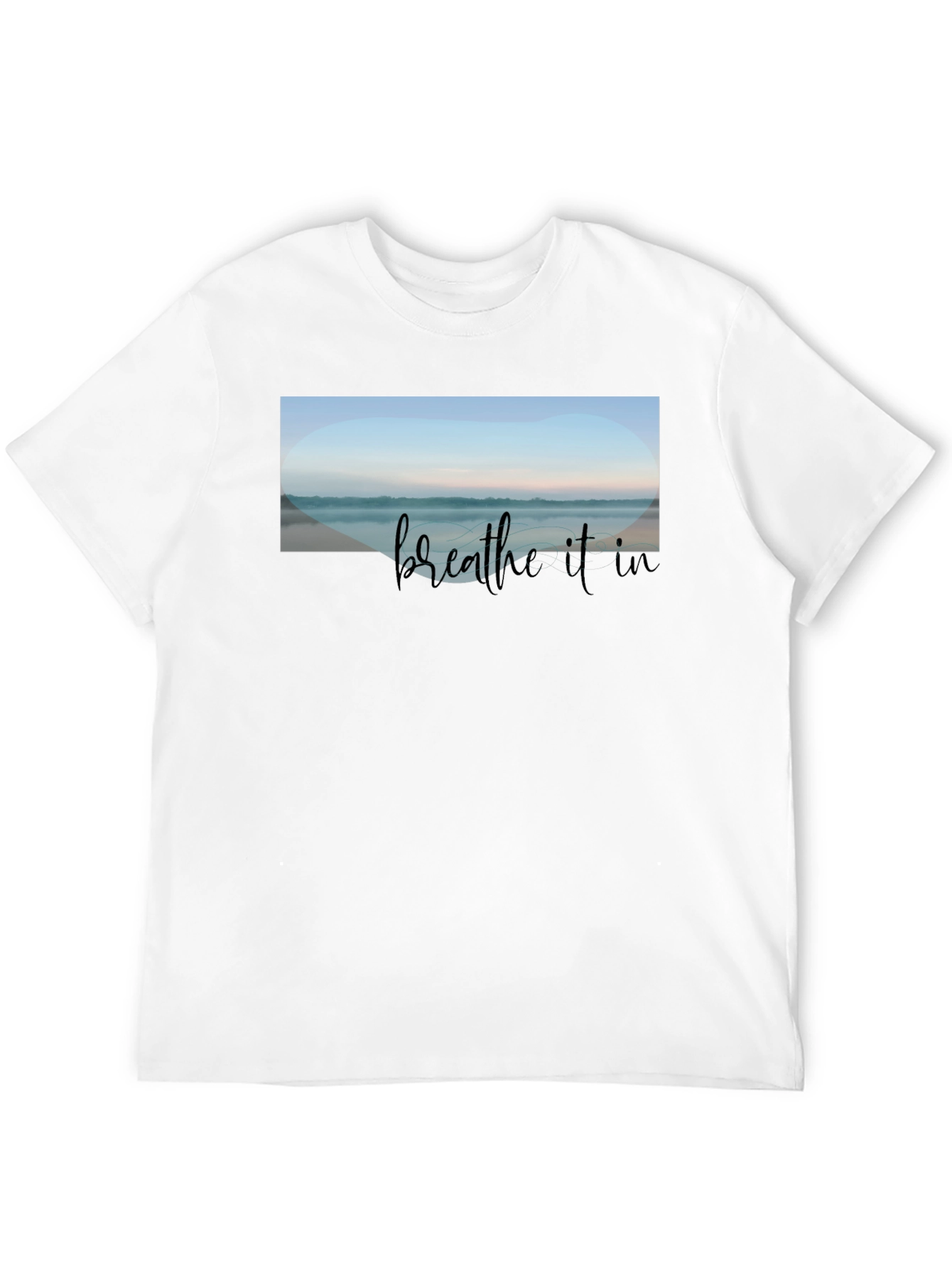 Breathe It In Graphic Tee - Relaxed Black T-Shirt