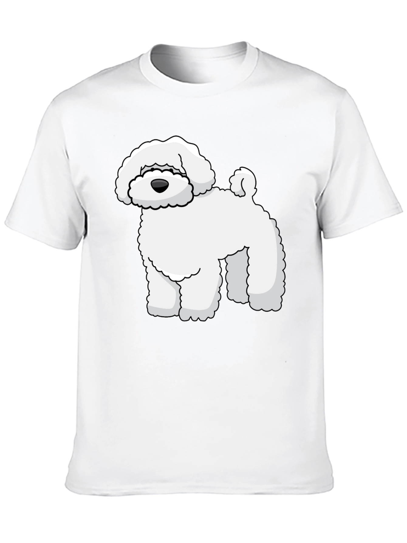 Cute Cartoon Dog Graphic T-Shirt