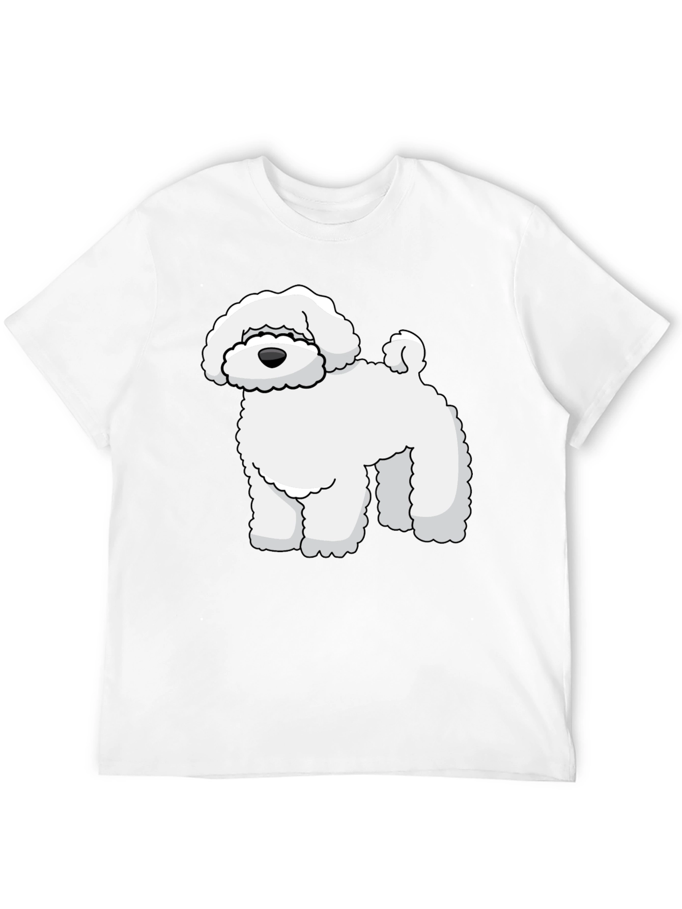 Cute Cartoon Dog Graphic T-Shirt