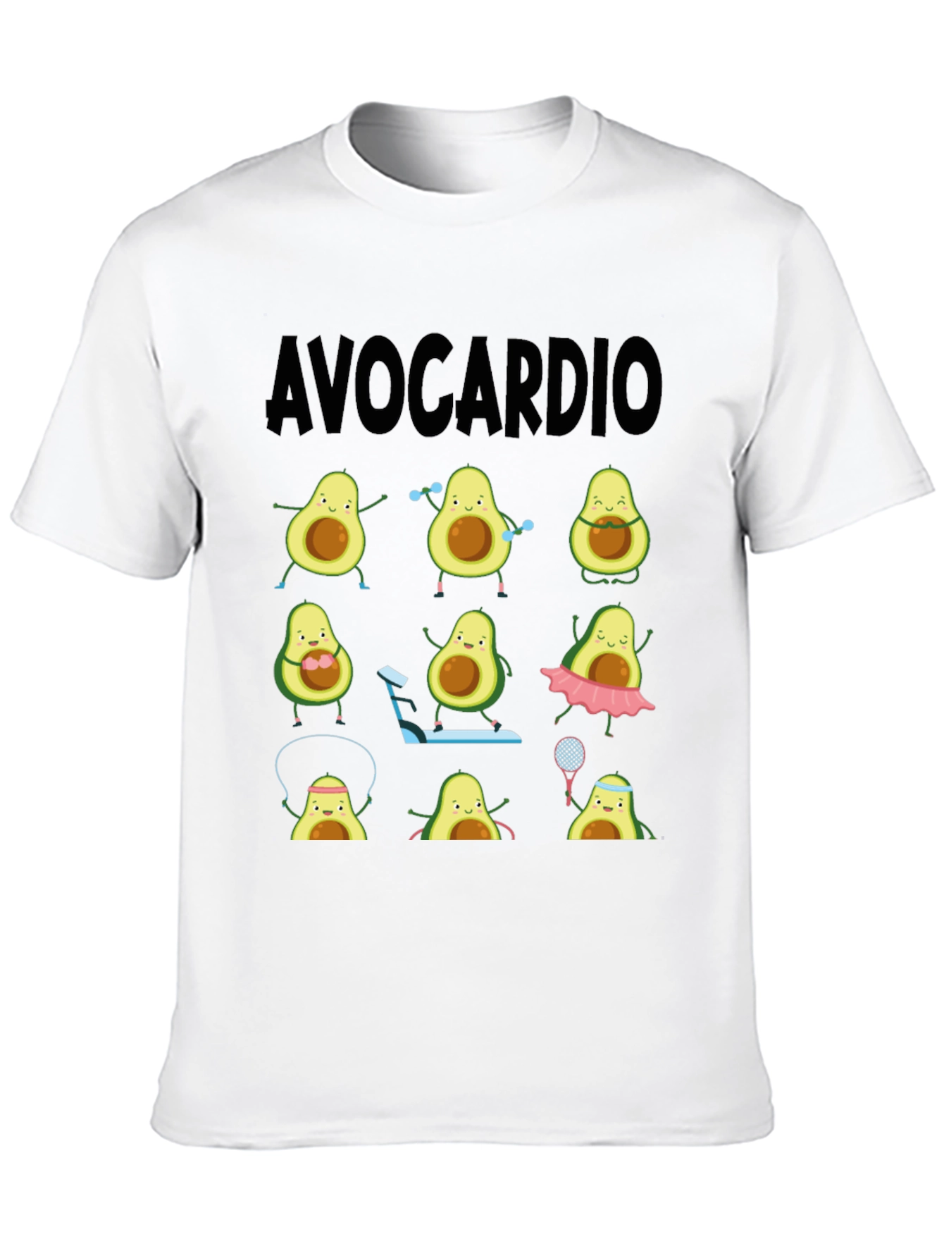 Avocardio T-Shirt - Funny Avocado Workout Tee