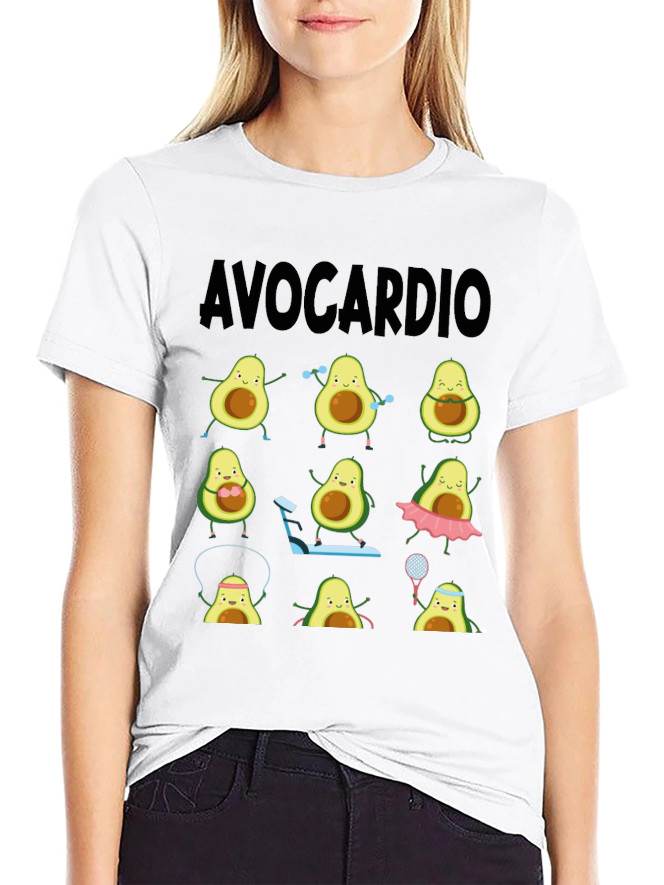 Avocardio T-Shirt - Funny Avocado Workout Tee