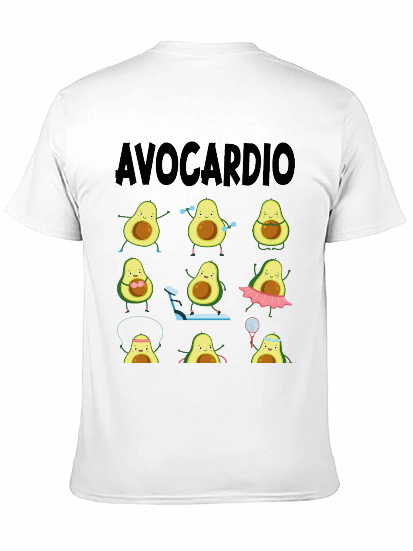 Avocardio T-Shirt - Funny Avocado Workout Tee