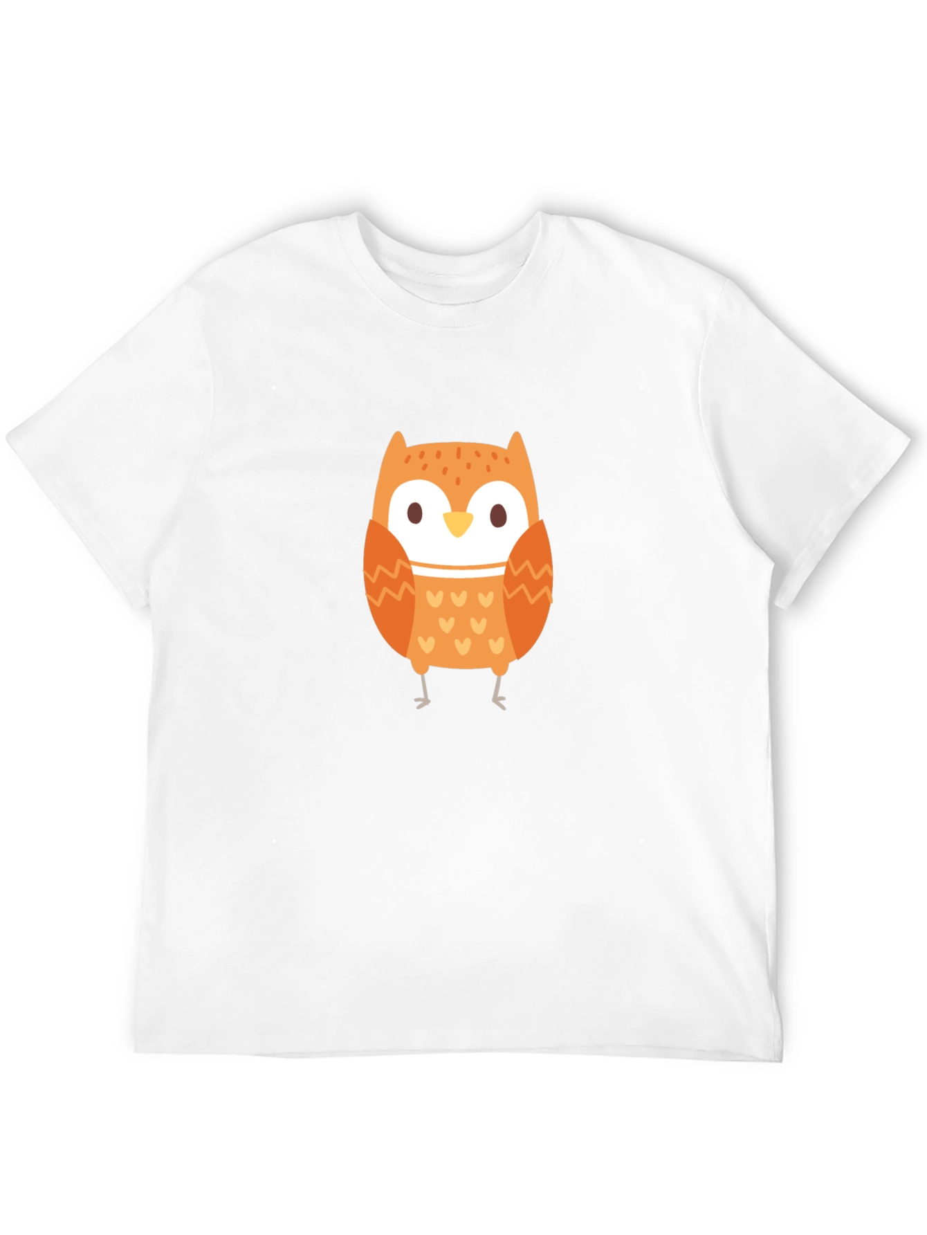 Cute Owl Graphic Black T-Shirt