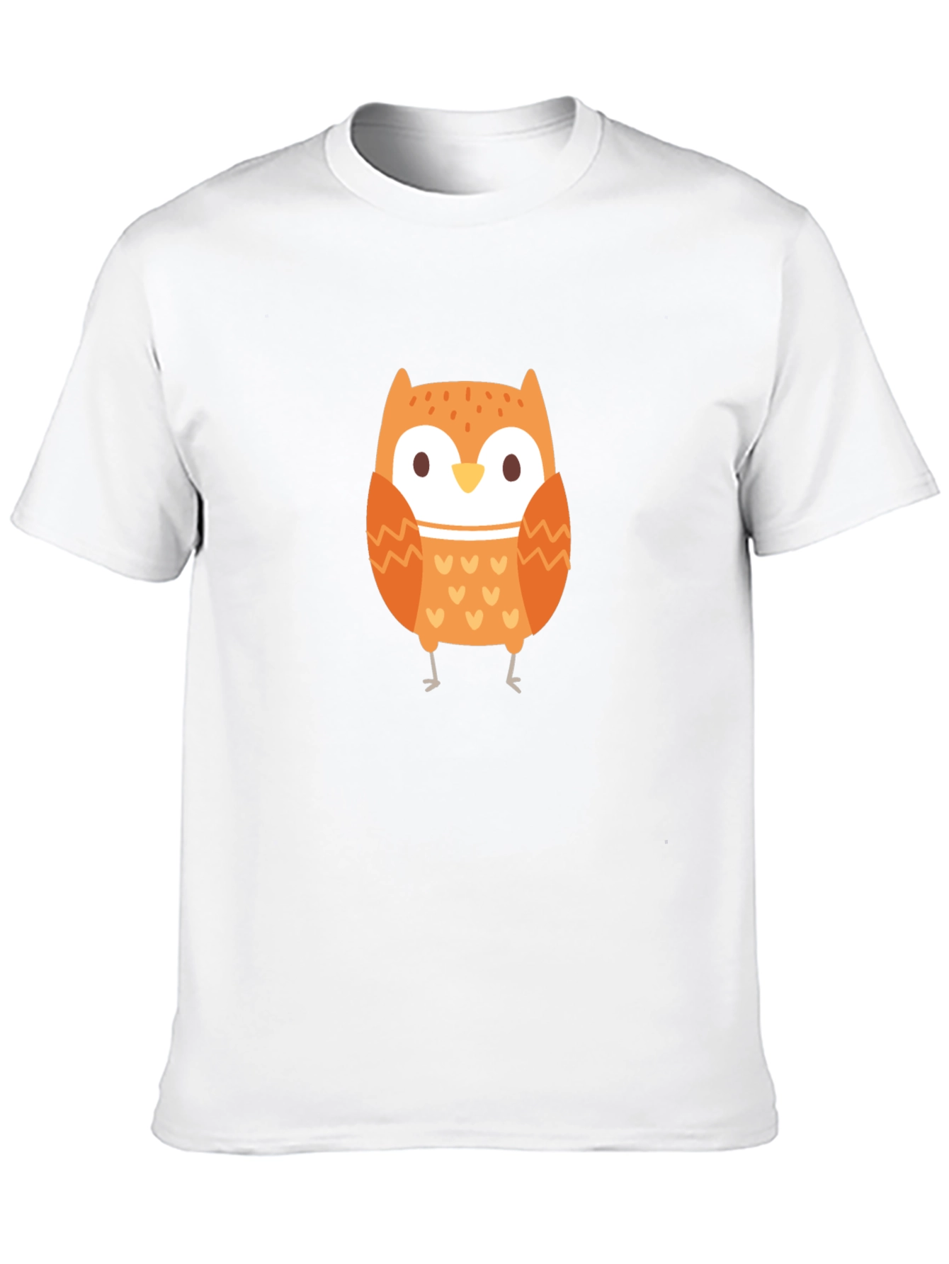 Cute Owl Graphic Black T-Shirt